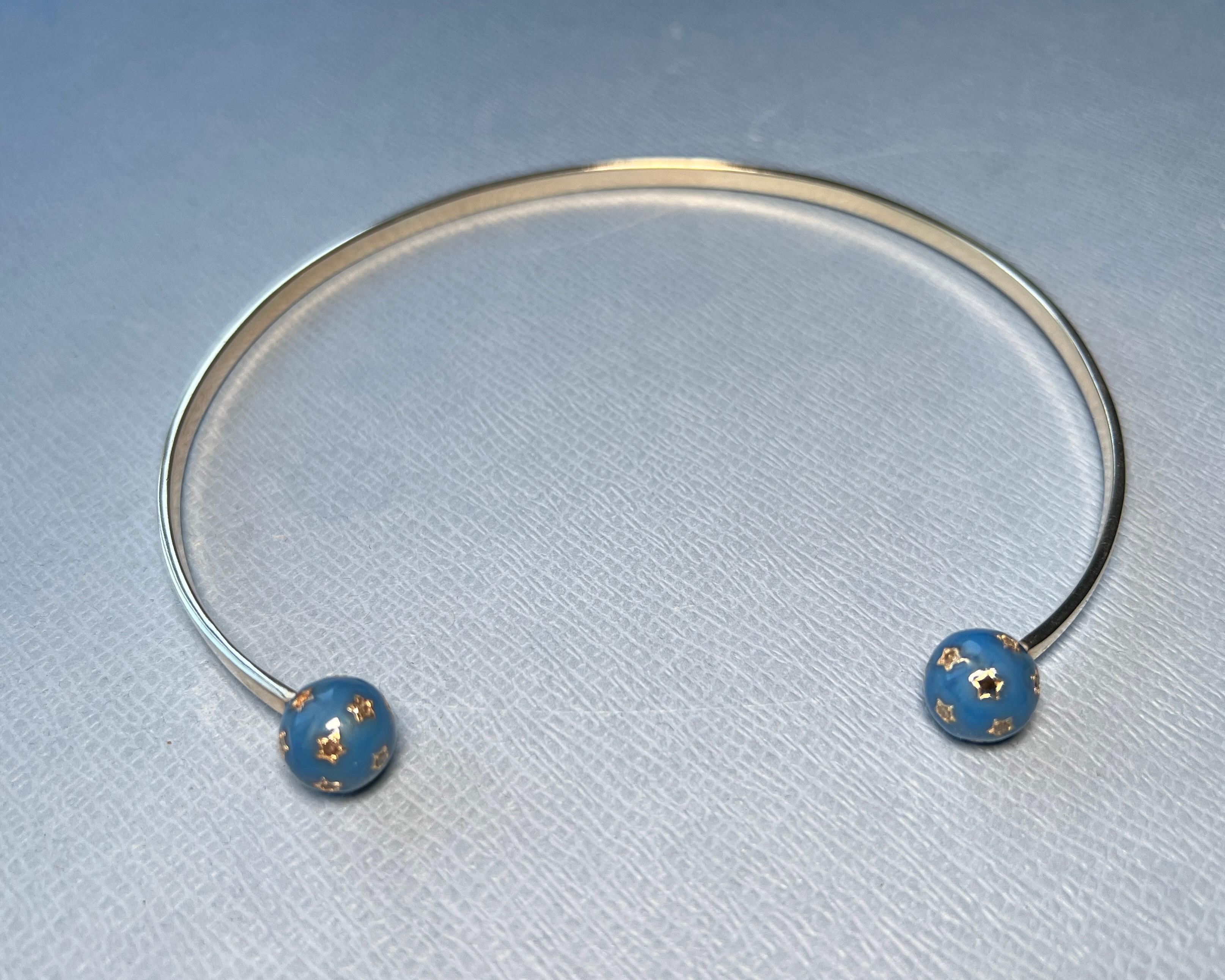De las mujeres Collar Orbe Celeste Diamante Esmalte J DAUPHIN en venta