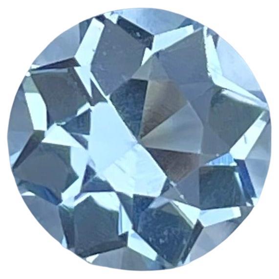 Celestial Fancy Cut Aquamarine 1.85 carats Round Shaped Natural Pakistani Gem
