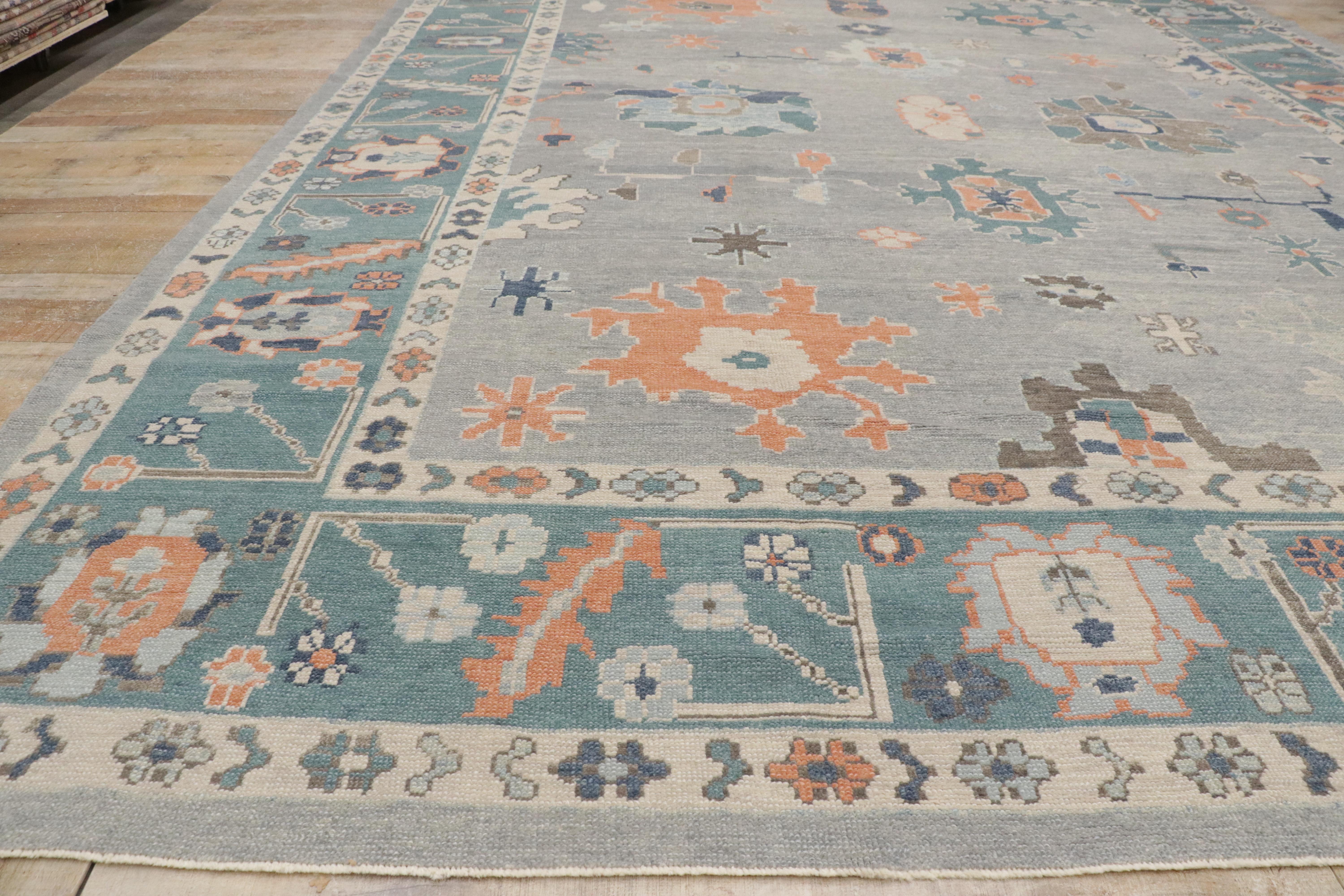 Nueva Alfombra Turca Contemporánea Oushak de Estilo Moderno en venta 4