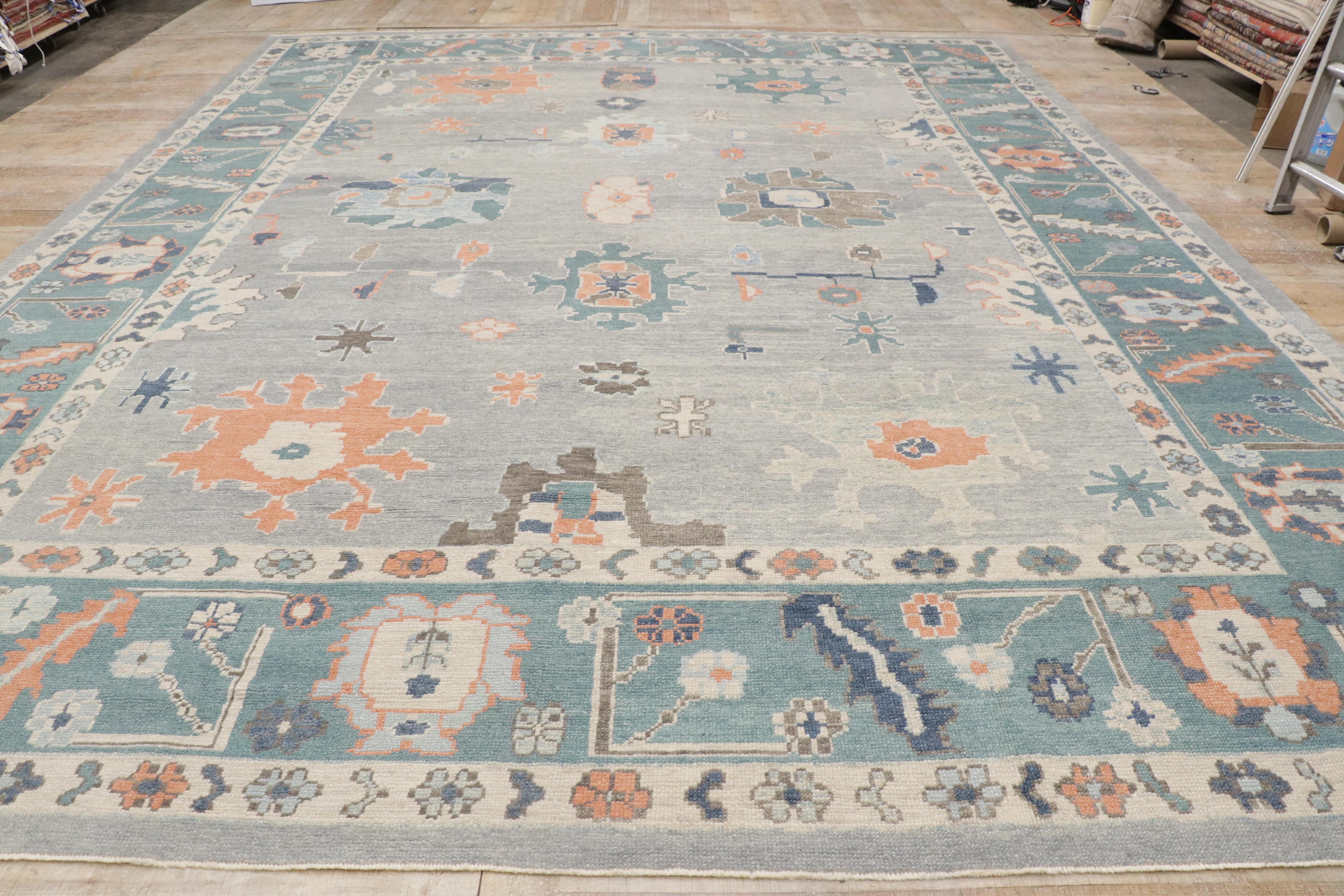 Nueva Alfombra Turca Contemporánea Oushak de Estilo Moderno en venta 5