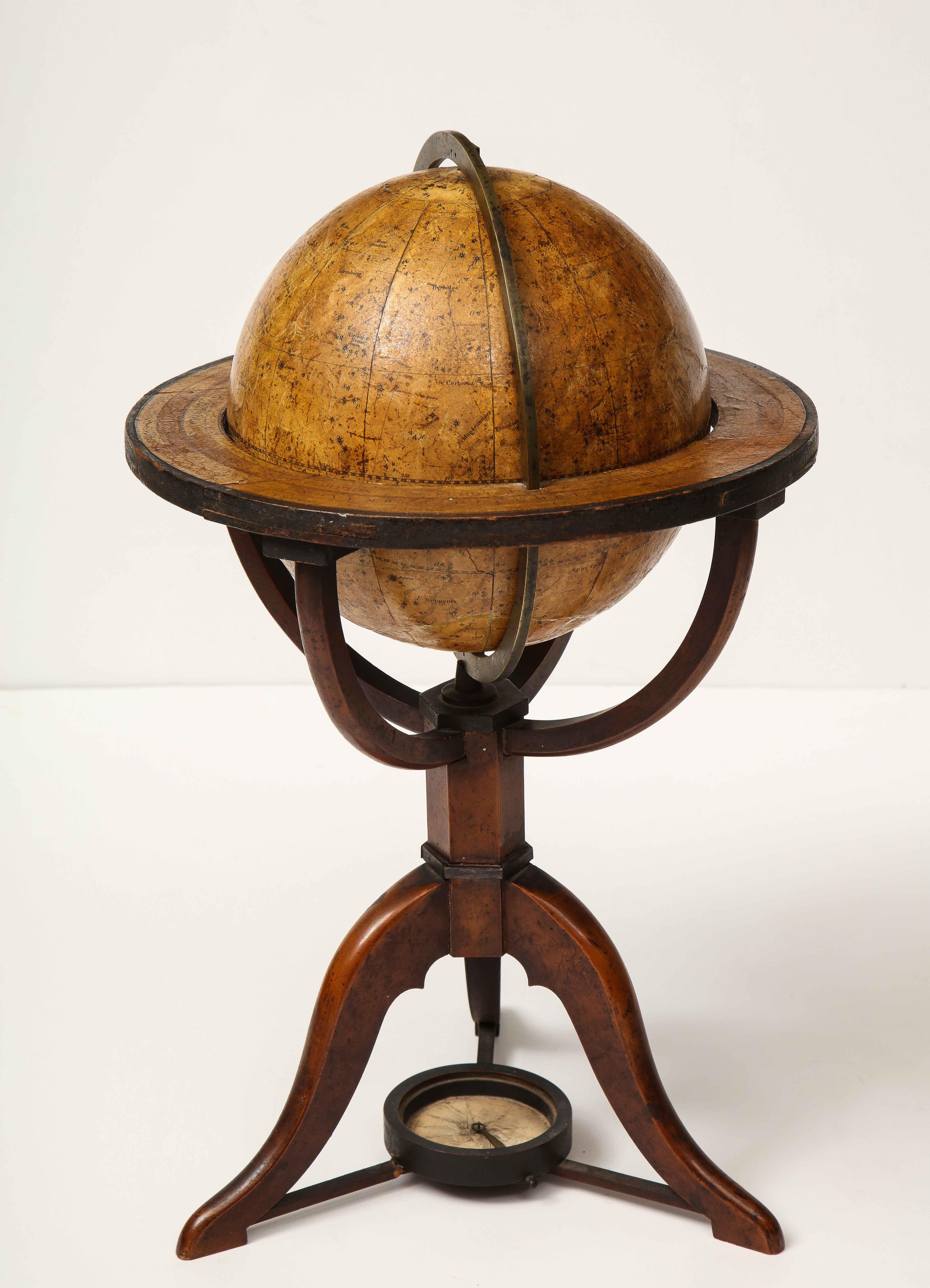 Celestial Globe by Schreiber, Leipzig, 1820 For Sale 6