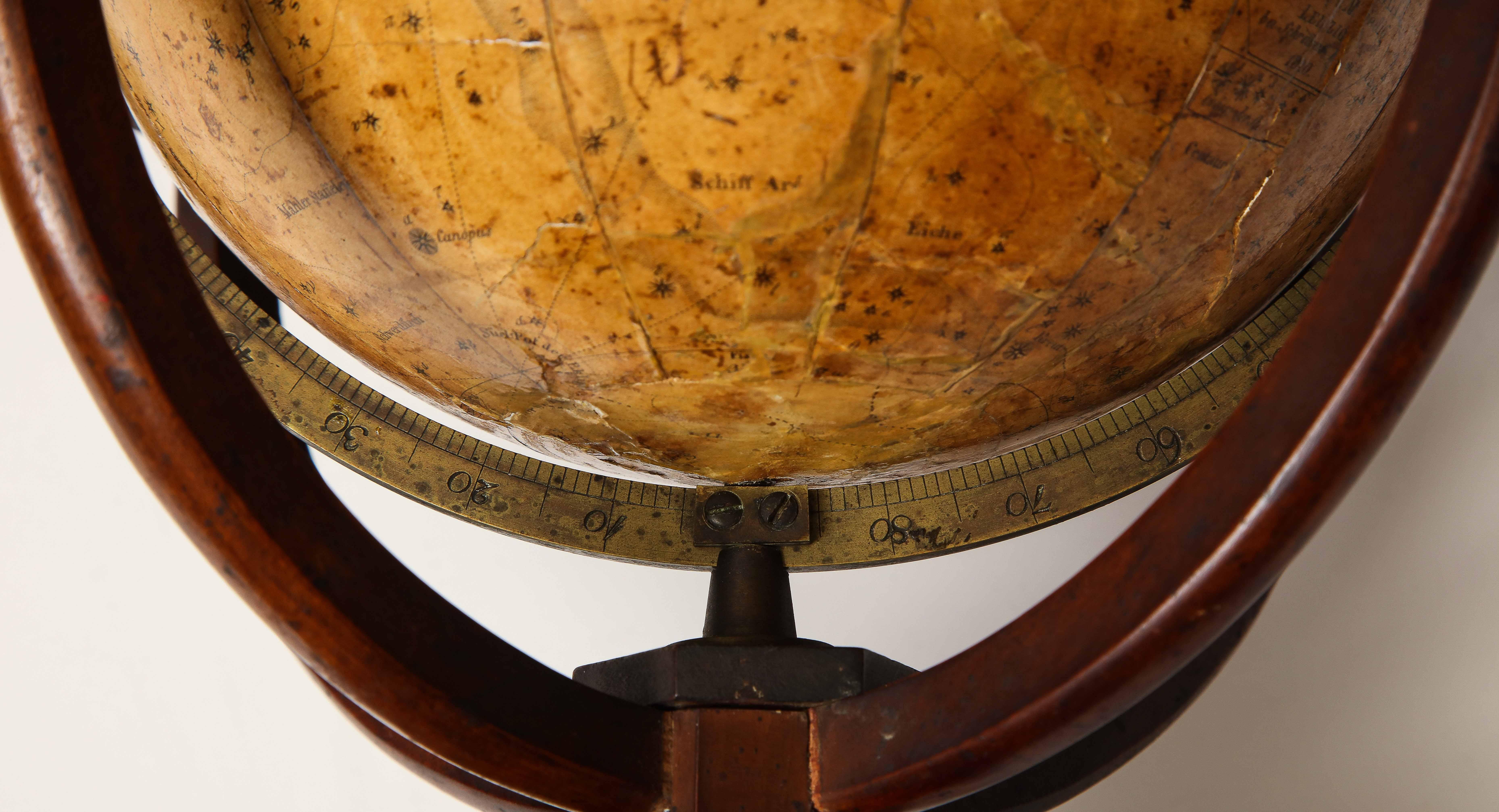 Celestial Globe by Schreiber, Leipzig, 1820 For Sale 8