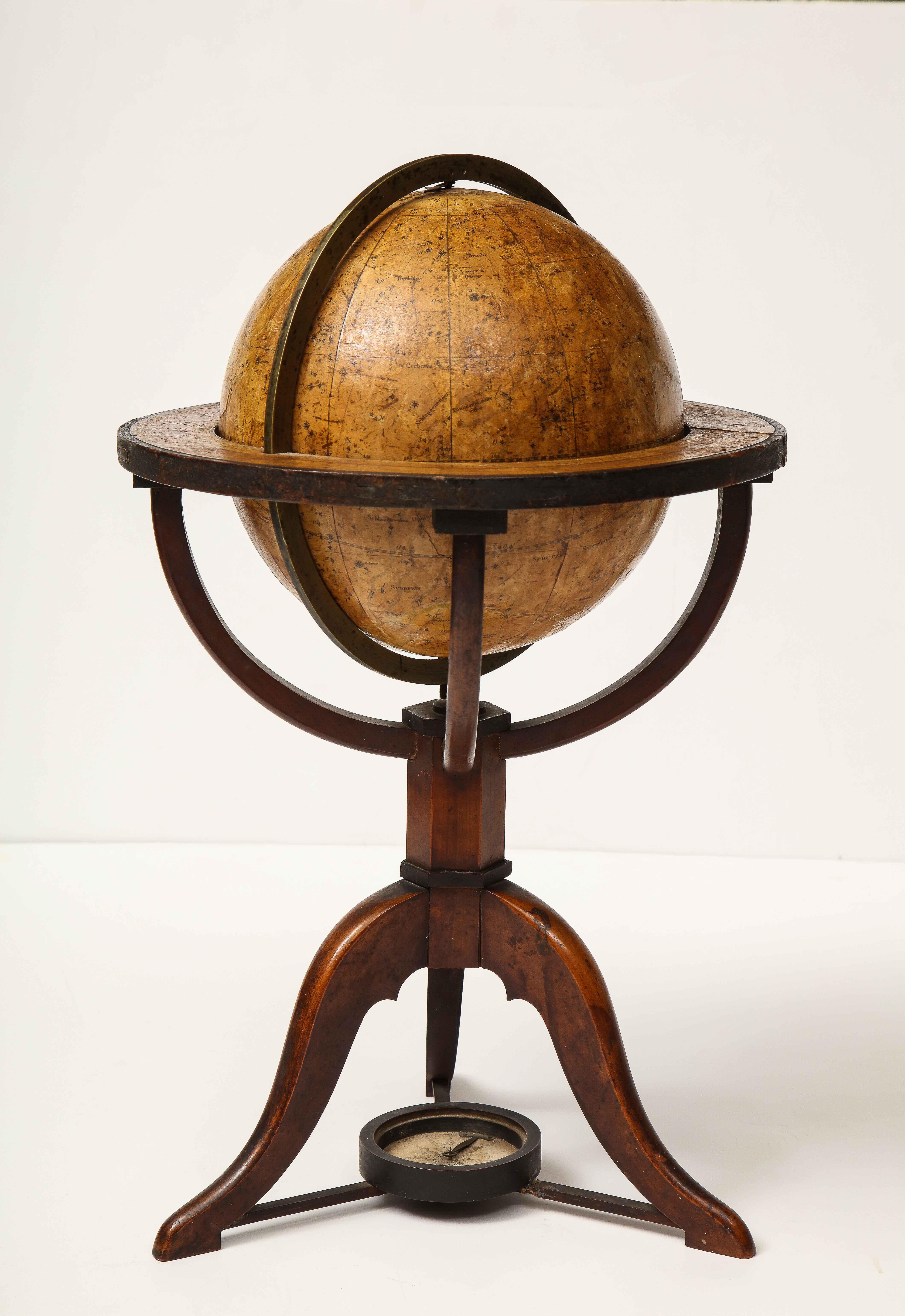Celestial Globe by Schreiber, Leipzig, 1820 For Sale 2