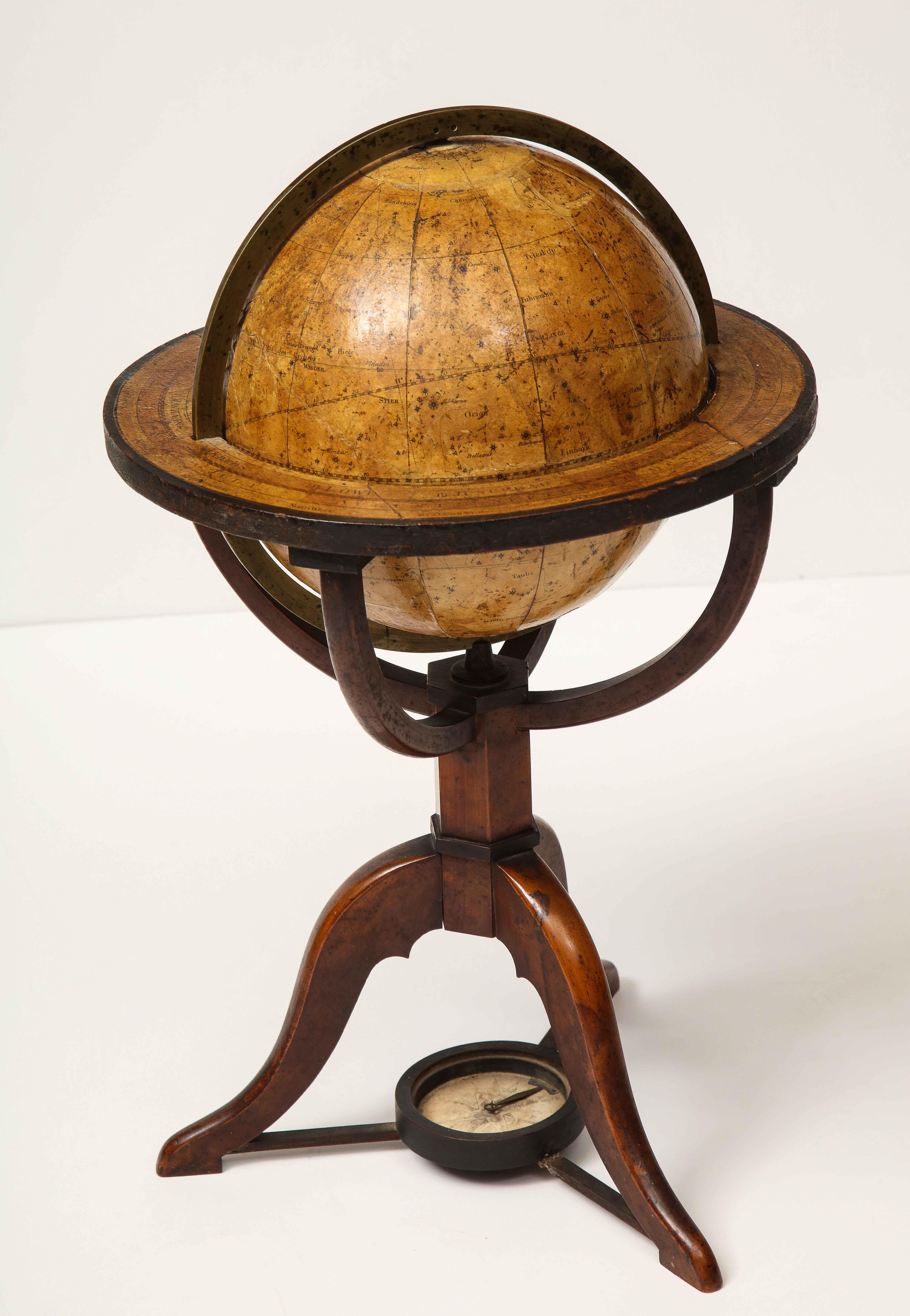 Celestial Globe by Schreiber, Leipzig, 1820 For Sale 3