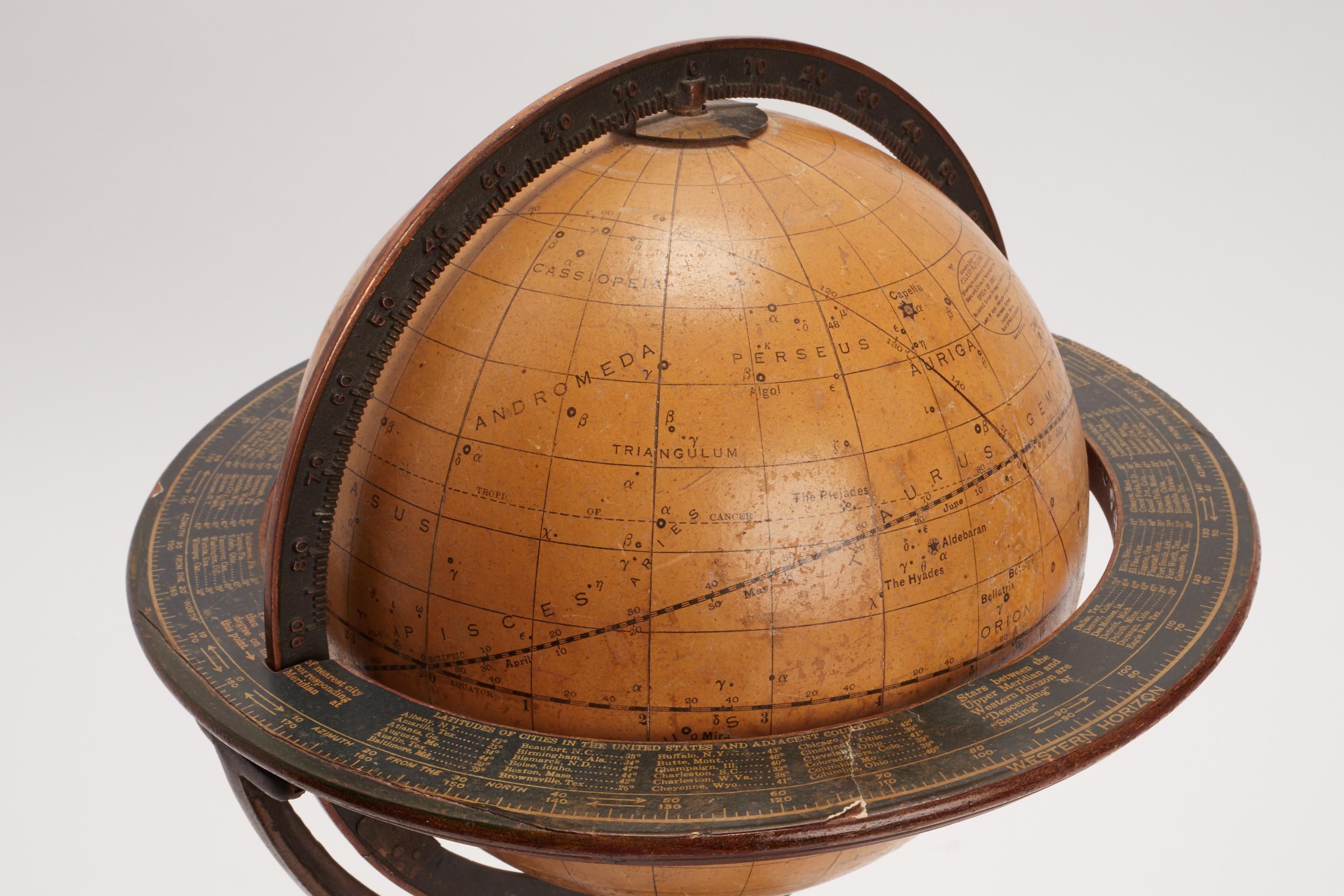 20th Century Celestial Globe Con Tripode, USA, 1900