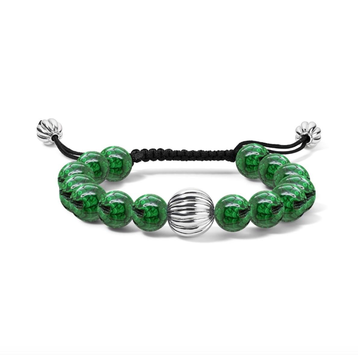Celestial Harmony Bracelet


A Spiritual Balance of Astrology and Nature

Available Option:

• Silver Alloy (Tarnish-Resistant)

Features:

• Beads: 14 natural Malachite beads + 3 silver alloy beads (non-tarnish due to a unique metal blend)

•