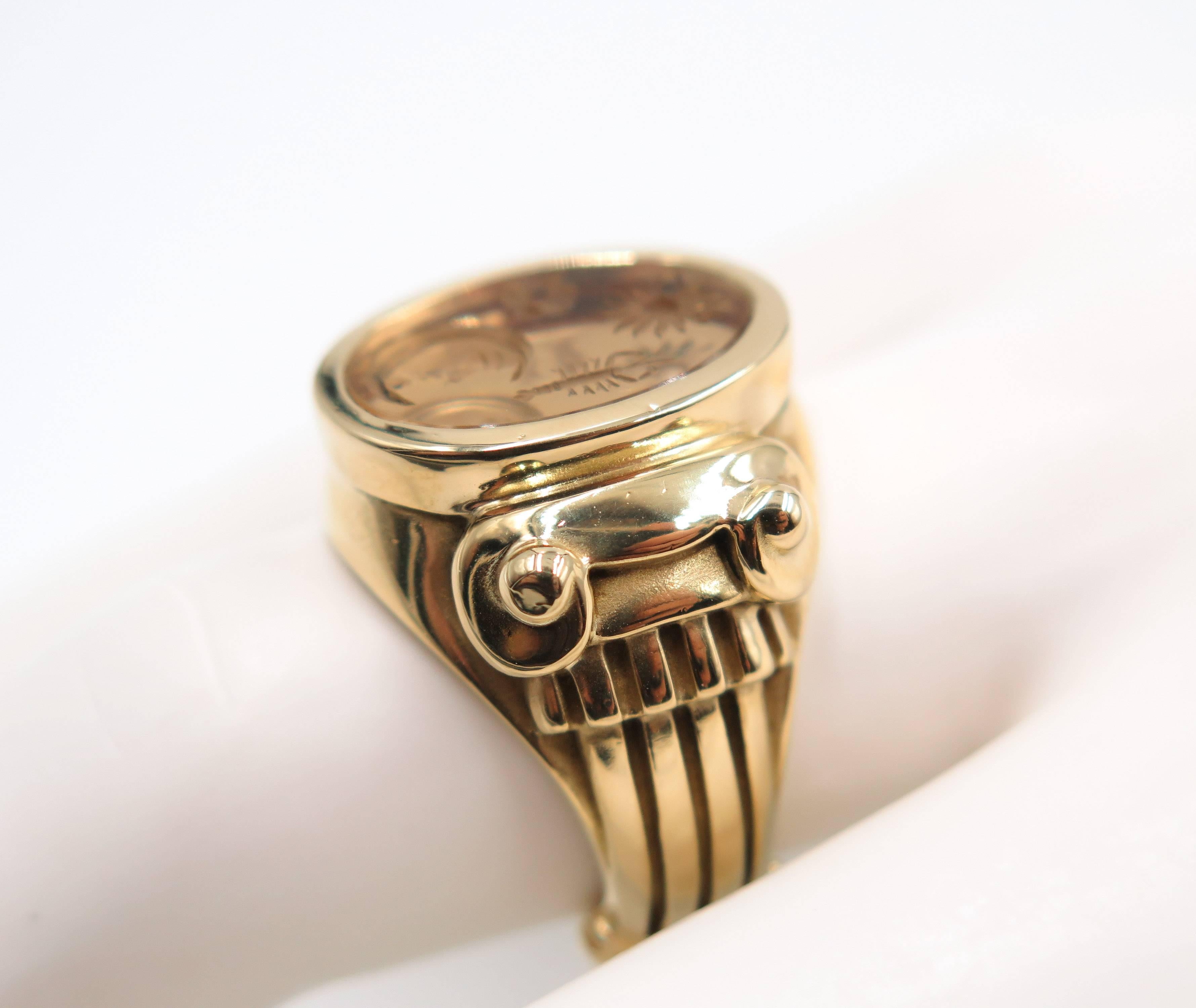 Celestial Horoscope Yellow Gold Ring by B. Kieselstein Cord 3