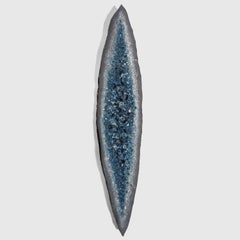 Celestial I, opera d'arte da parete in cristallo grigio, acqua e trasparente di Wayne Charmer