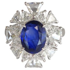 Celestial I – Dawn Sky - Designer Sapphire & Diamond Ring in 18K