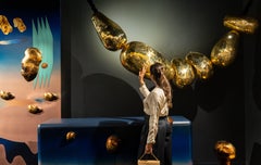 Celestial Loop Brass Hanging Light