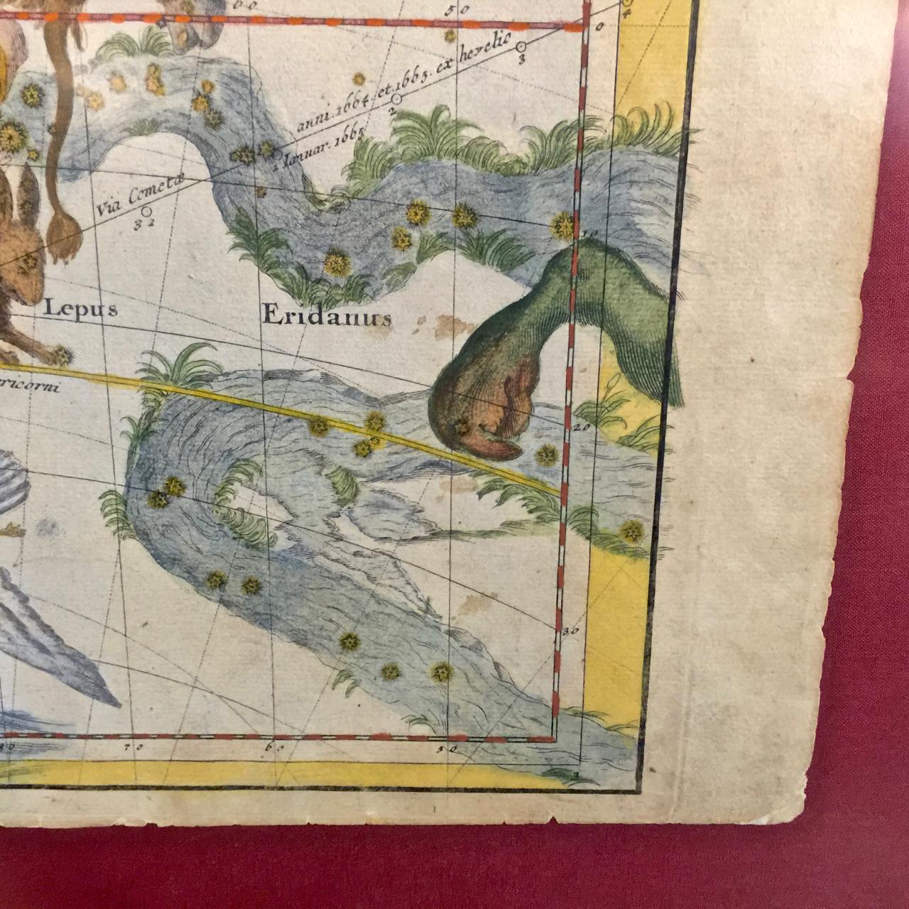 Paper Celestial Maps, Set of Four, Ignace Gaston Pardies
