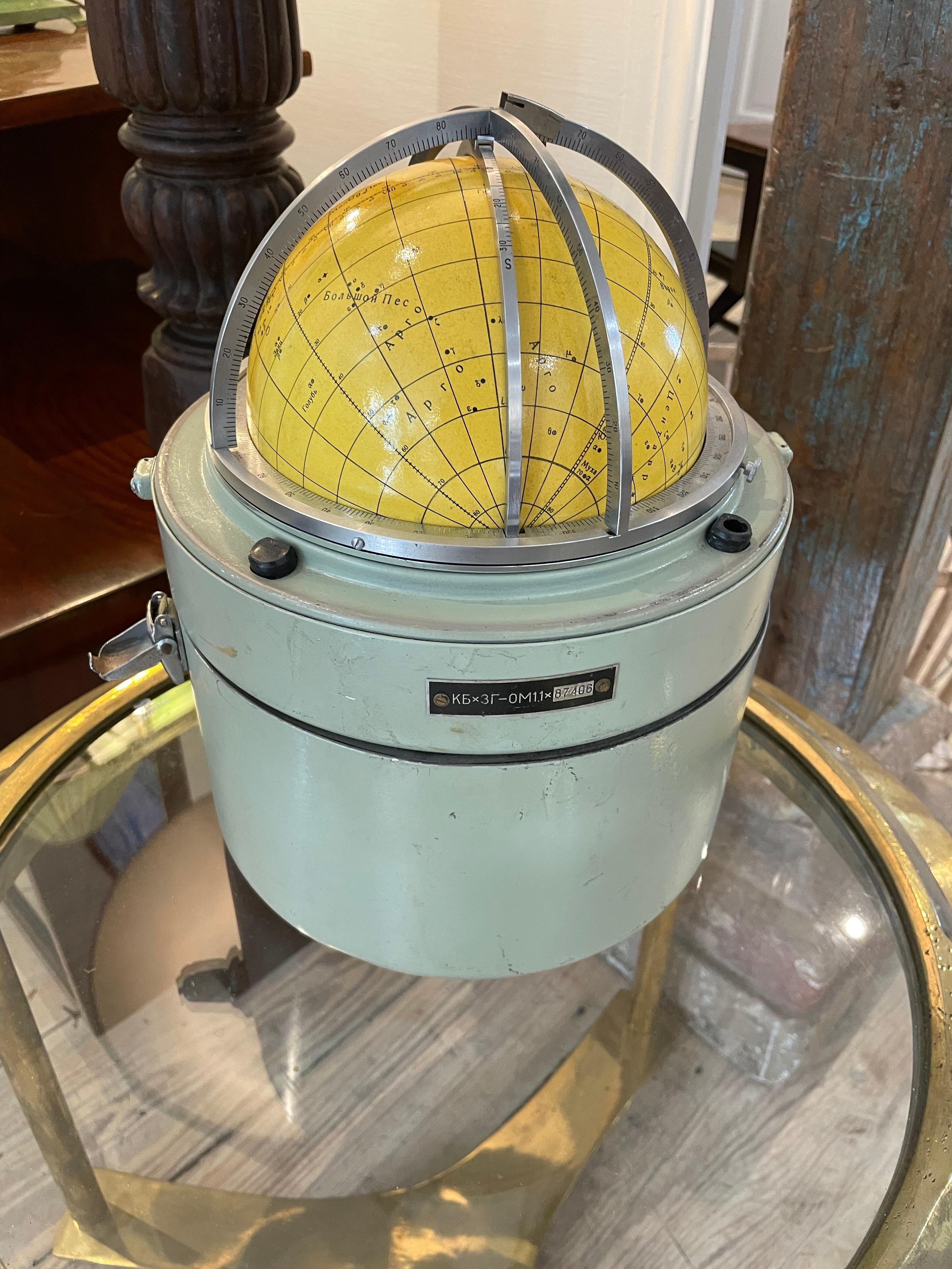 Celestial Navigation Globe, Russian, 1970's In Good Condition In Nantucket, MA