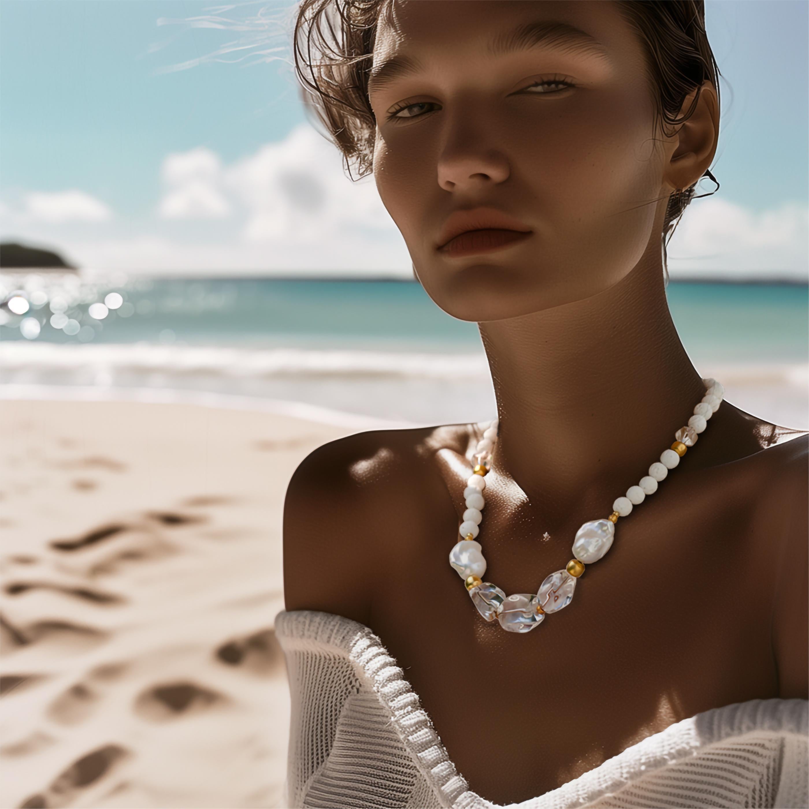 Quando lo allaccerai al collo, sentirai un'incantevole miscela di eleganza e disinvoltura, con la fiducia in te stesso che sboccia a ogni passo. Questa collana, disinvolta ma lussuosa, sussurra uno stile chic senza sforzo e un'innegabile sensazione