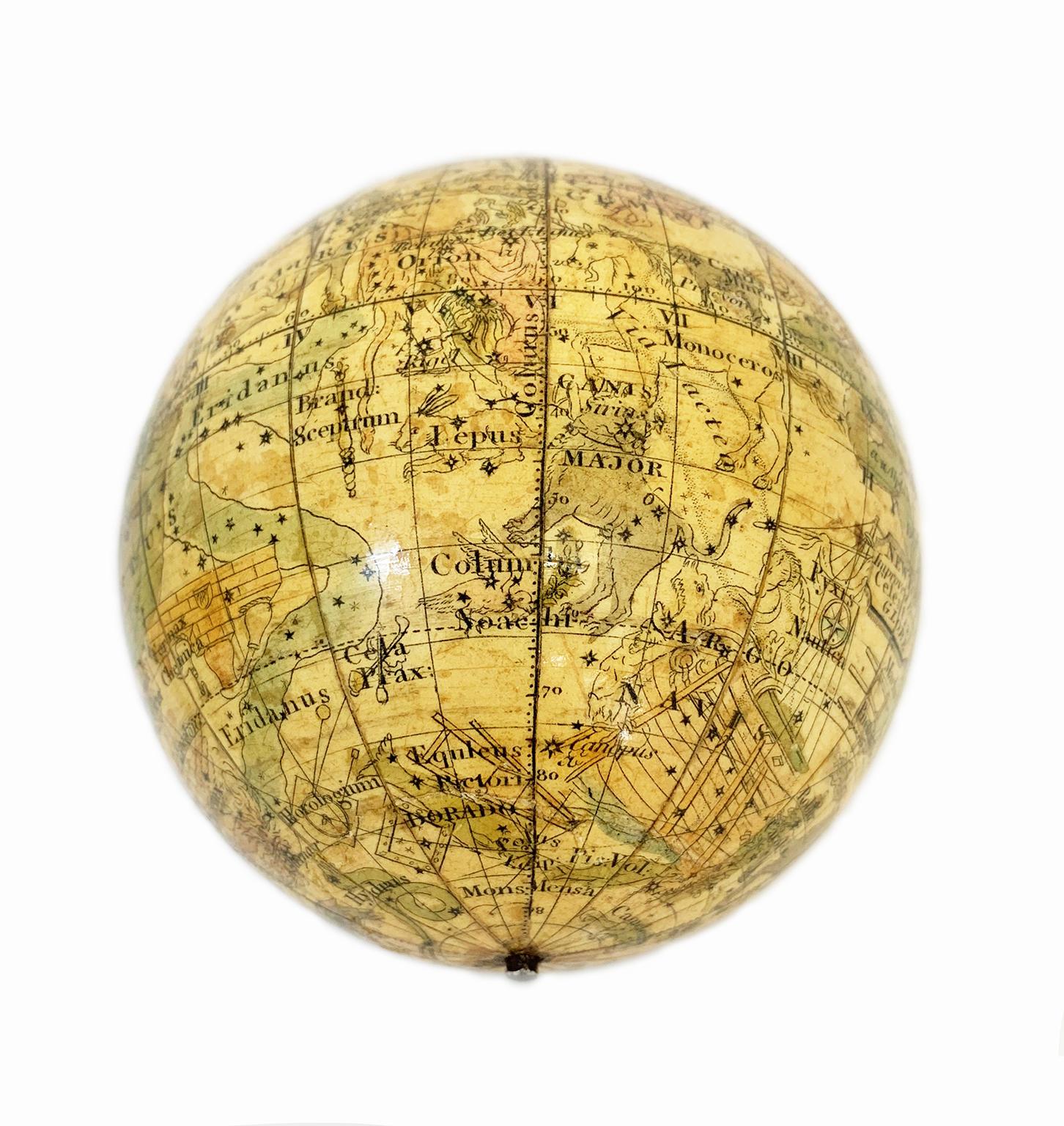 Celestial Pocket Globe by Newton London, 1860 Circa 1
