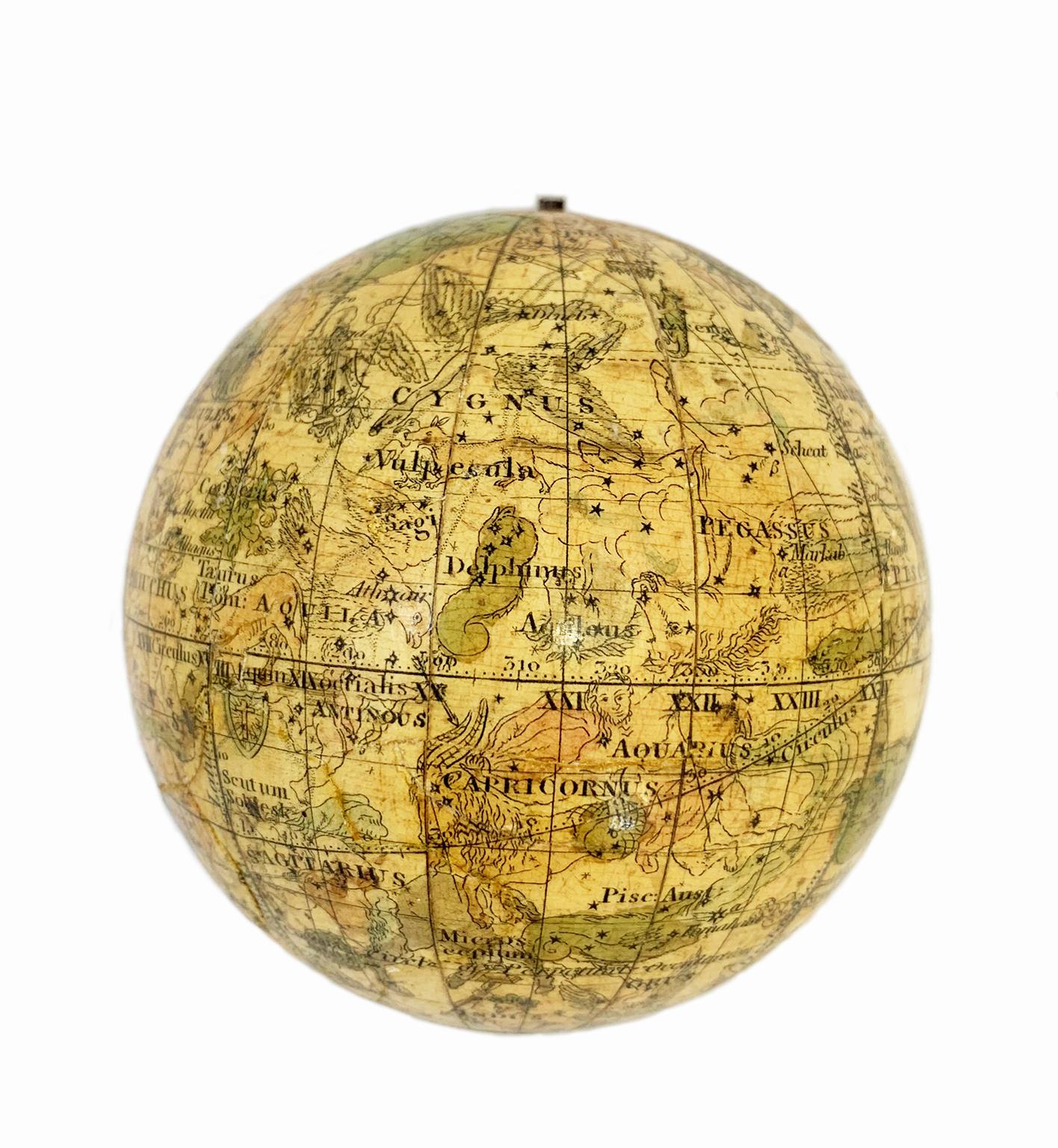 Celestial Pocket Globe by Newton London, 1860 Circa In Good Condition In Milano, IT