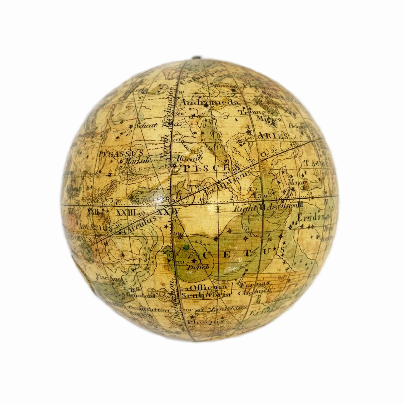 Mid-19th Century Celestial Pocket Globe by Newton London, 1860 Circa