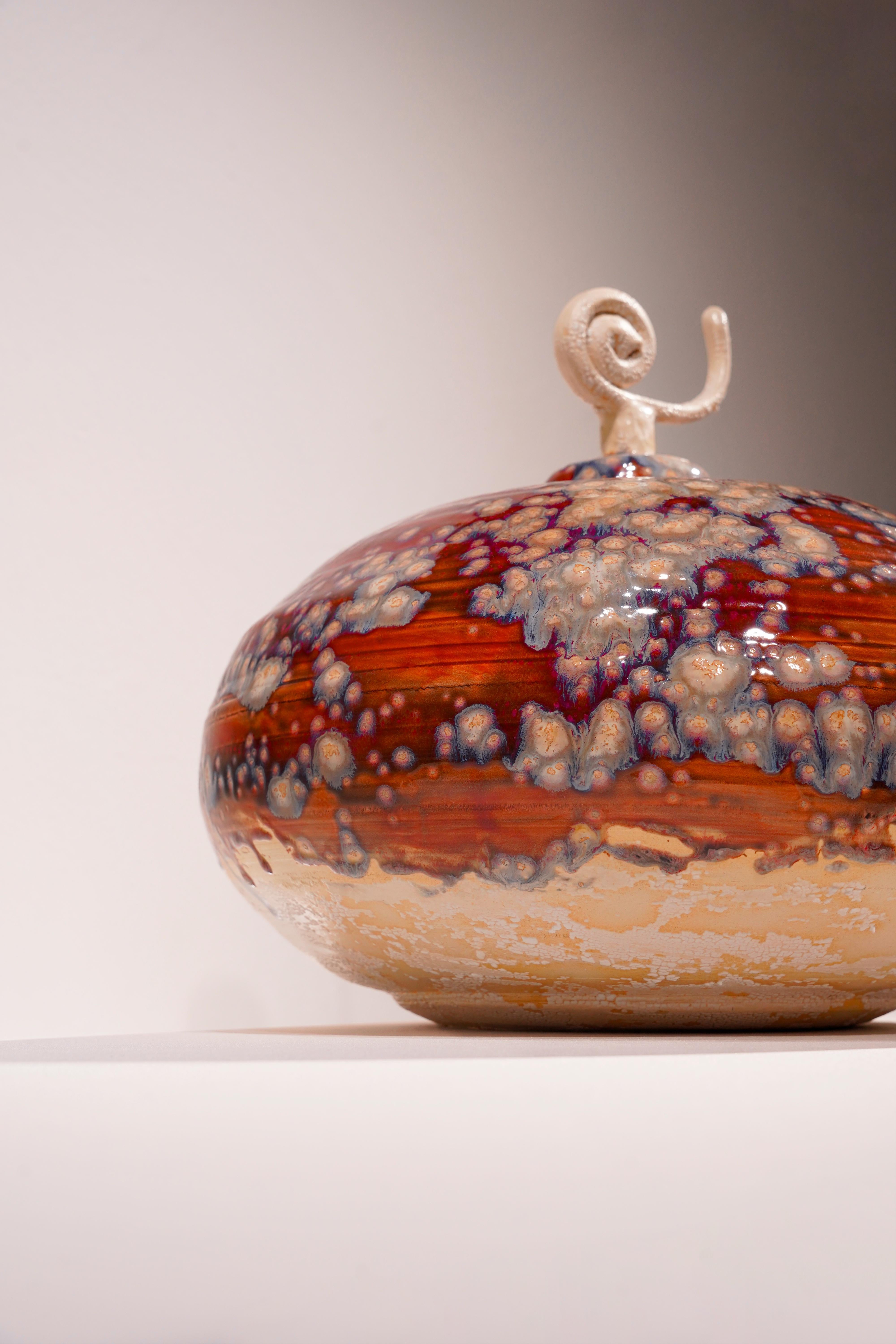 Ceramica Spirale Celeste in vendita