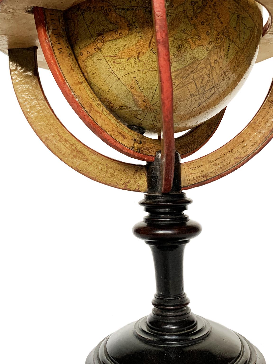 Metallo Celestial Table Globe, Charles-François Delamarche, Paris, 1791 in vendita