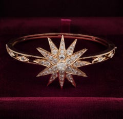 Celestial Victorian 4.25 Carat Top Quality Diamond Victorian Bangle
