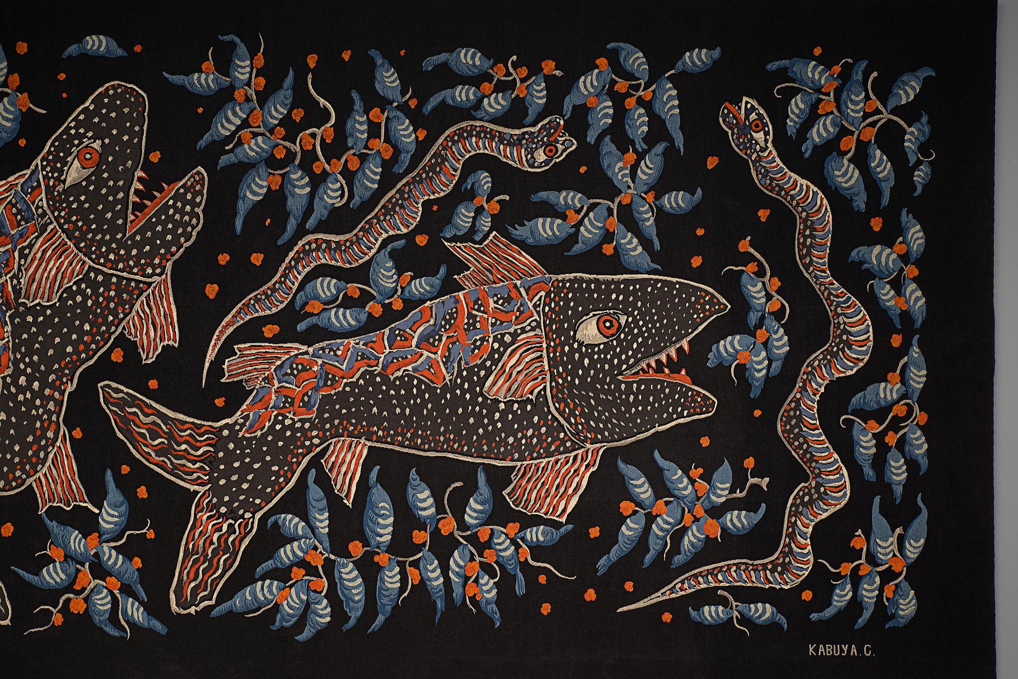 Mid-Century Modern Celestin Kabuya Grand Wall Tapestry For Sale