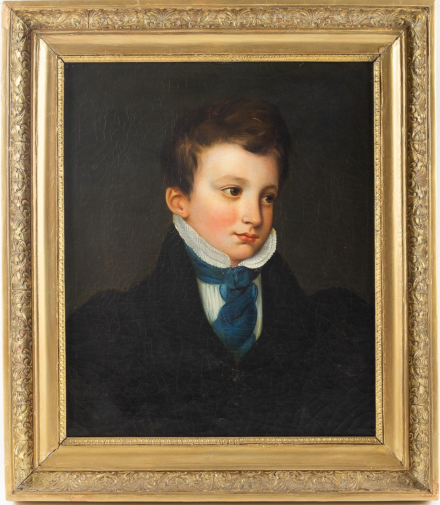 Celestine Beaugais oil on canvas Portait de Anatole Jules Marie Chevallier, circa 1831.

Much quality and elegance in this portrait of this young boy, identified as Anatole Jule Marie Chevallier de la Petite-Rivière, by Celestine Beaugais in
