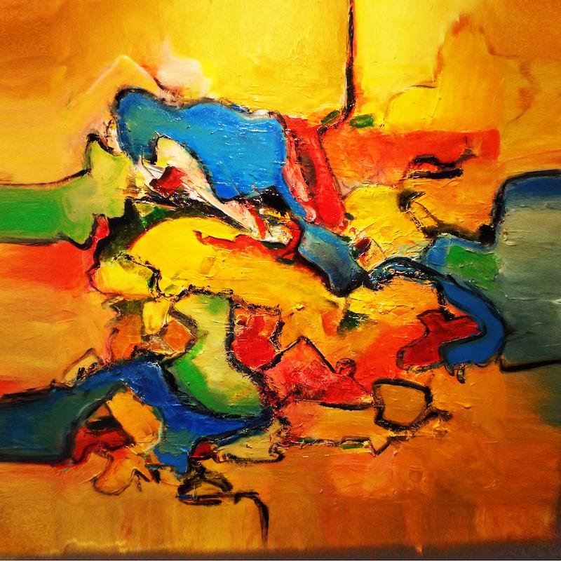 Celestino Ortiz Abstract Painting - Mofongo I