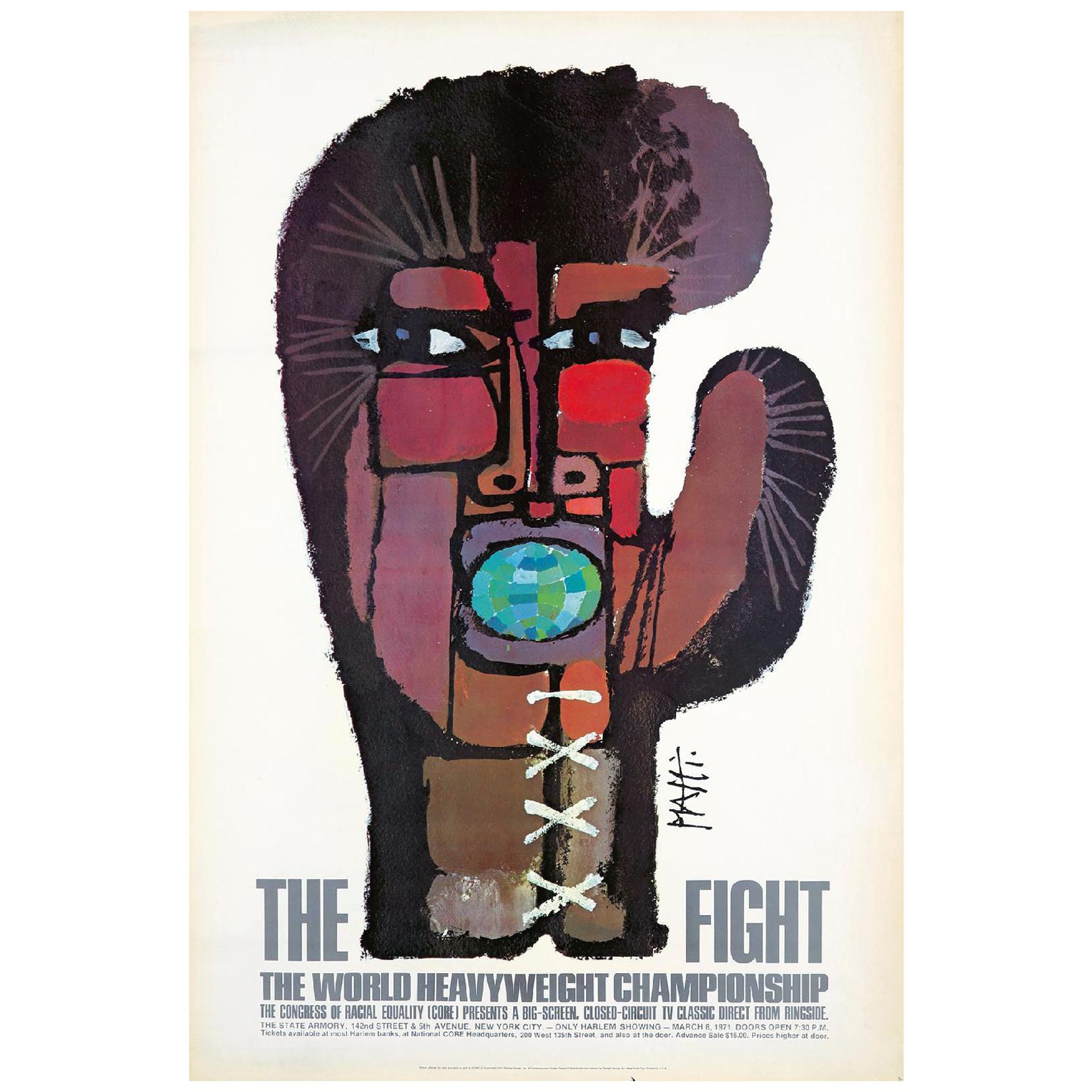 Celestino Piatti 'the Fight' ‘Vintage Muhammad Ali, Joe Frazier Boxing Poster’