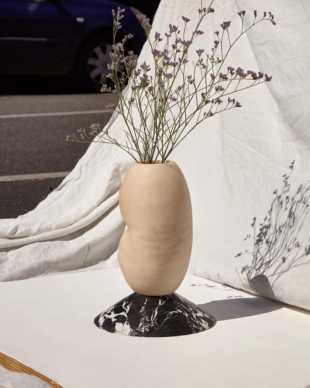Celia-Duo-Marble Contemporary Vase, Valentina Cameranesi 3