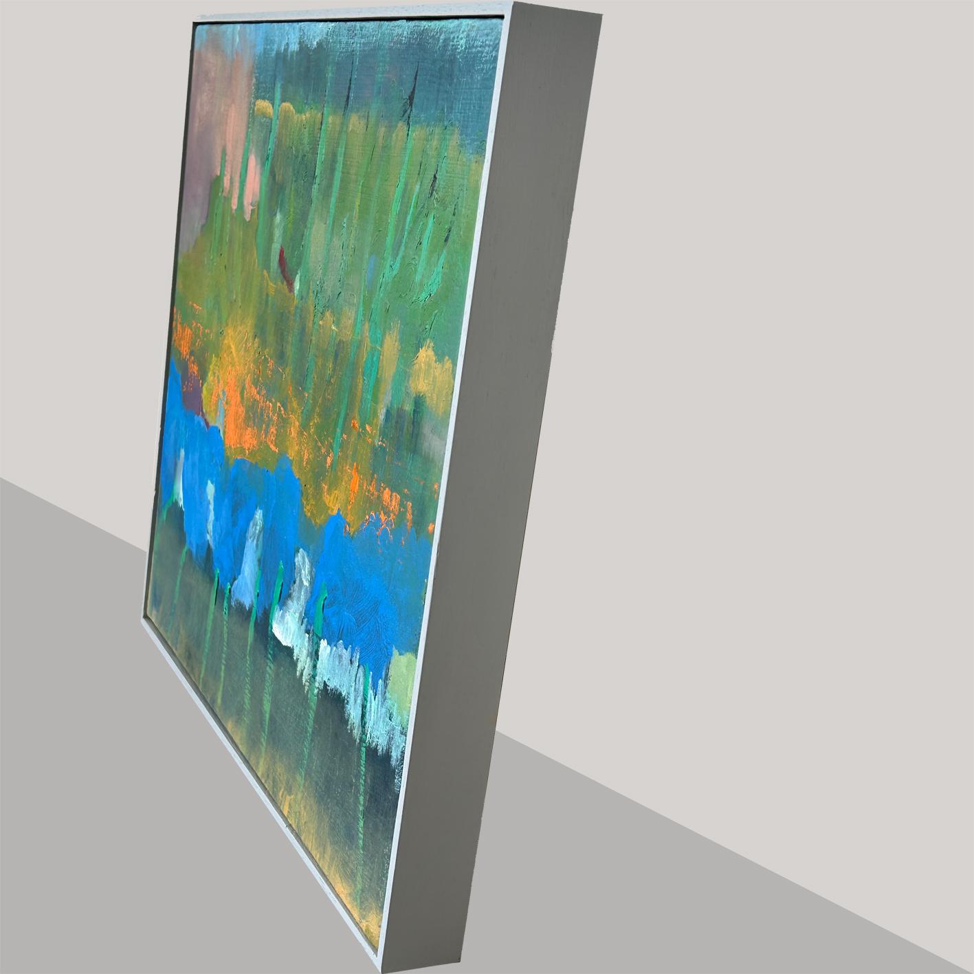 Arte contemporáneo brasileño de Celia Eid - Les Arbres Bleus en venta 2