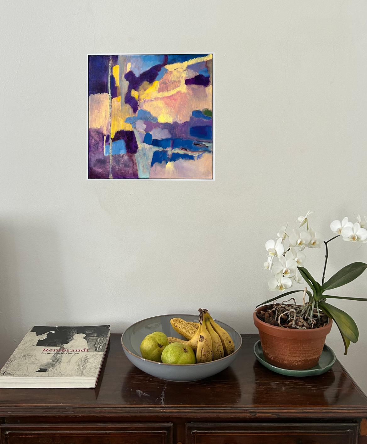 Arte contemporáneo brasileño de Celia Eid - L'invasion Bleue en venta 3