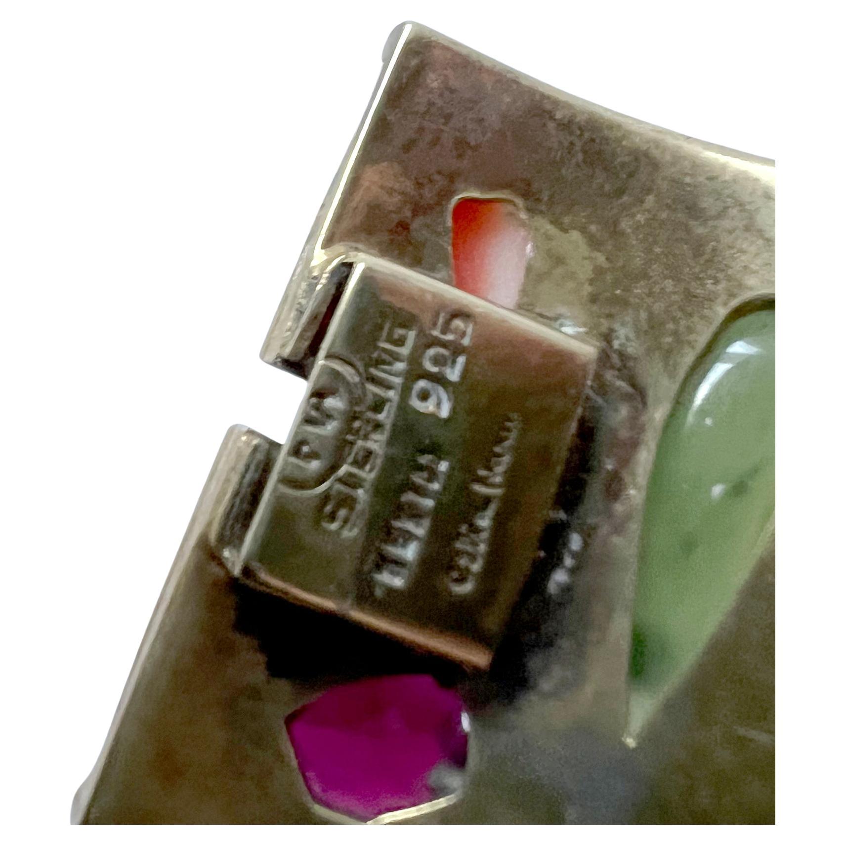 Celia Harms Armspange mit Gelenk, Sterlingsilber Vermeil Halbededelstein 4