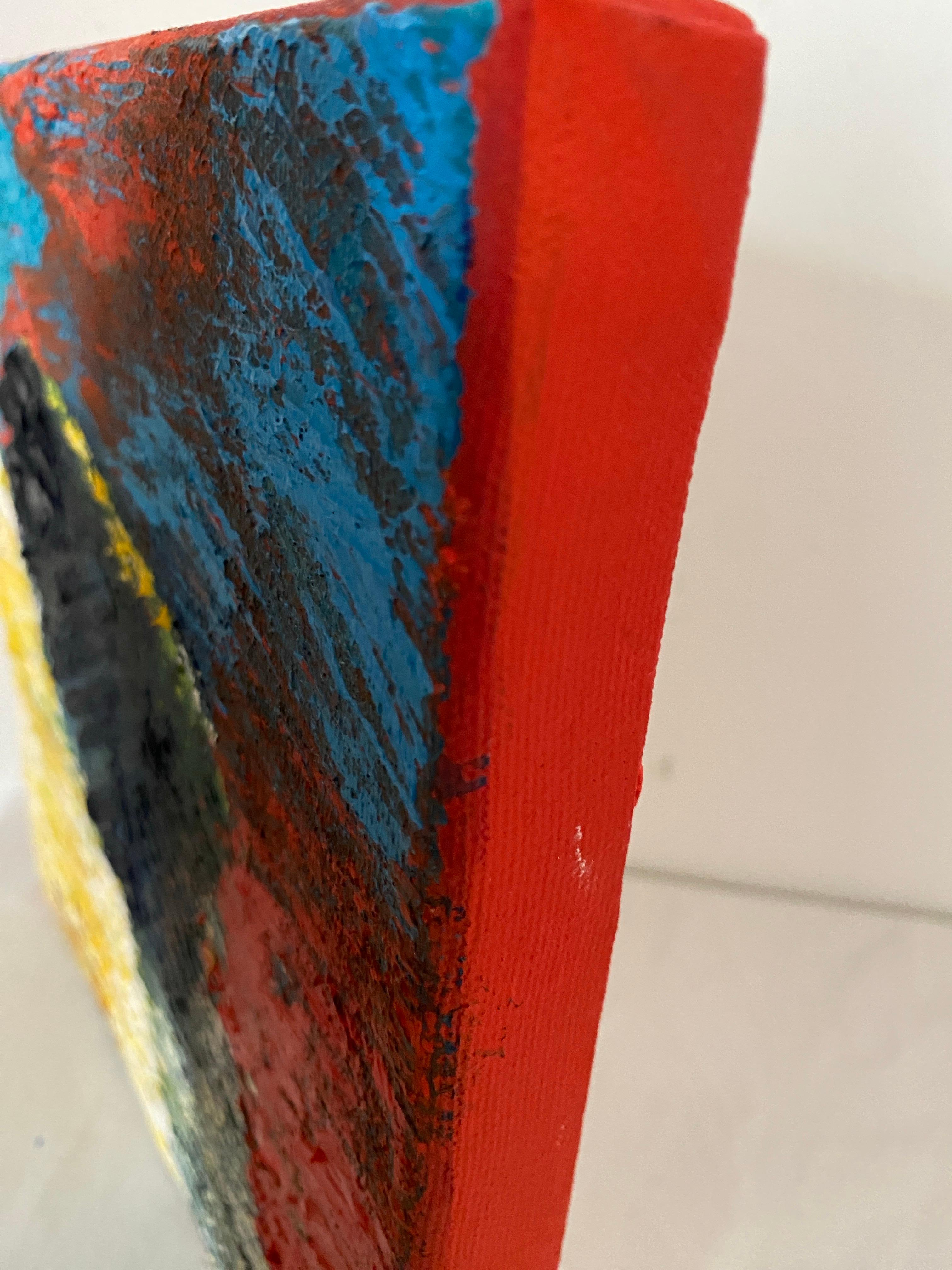 ''Al fondo'' - Paysage abstrait coloré - Huile sur toile en vente 3