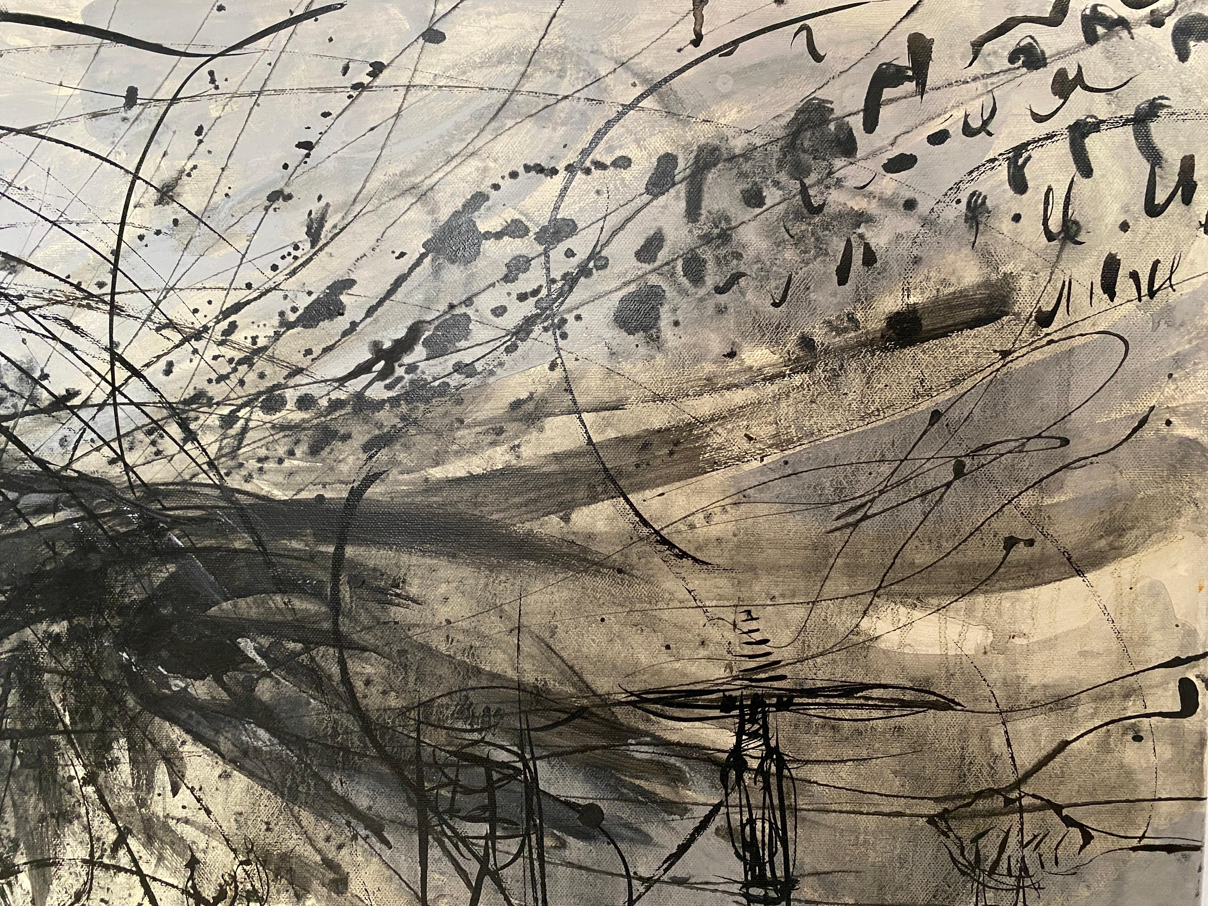 Pájaros Pájaros - Landscape Painting Marrón de Celia Herranz