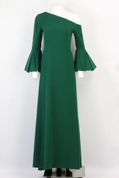 Celia Kritharioti Asymmetric Woven Maxi Dress Uk 10