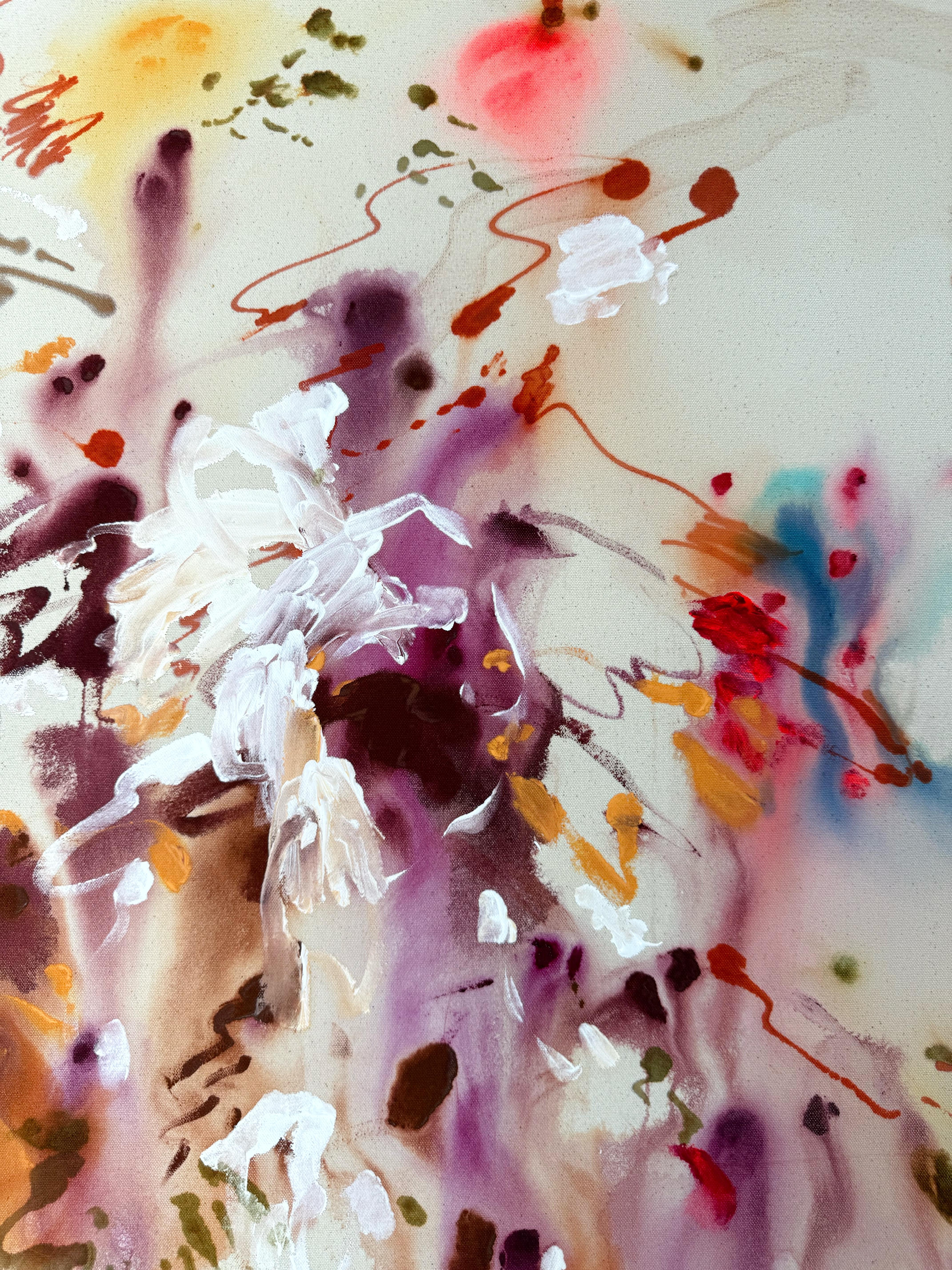 ABSTRACT Opera d'arte Colori Canada Contemporanea Celia Lees 2025 NUOVO in vendita 3