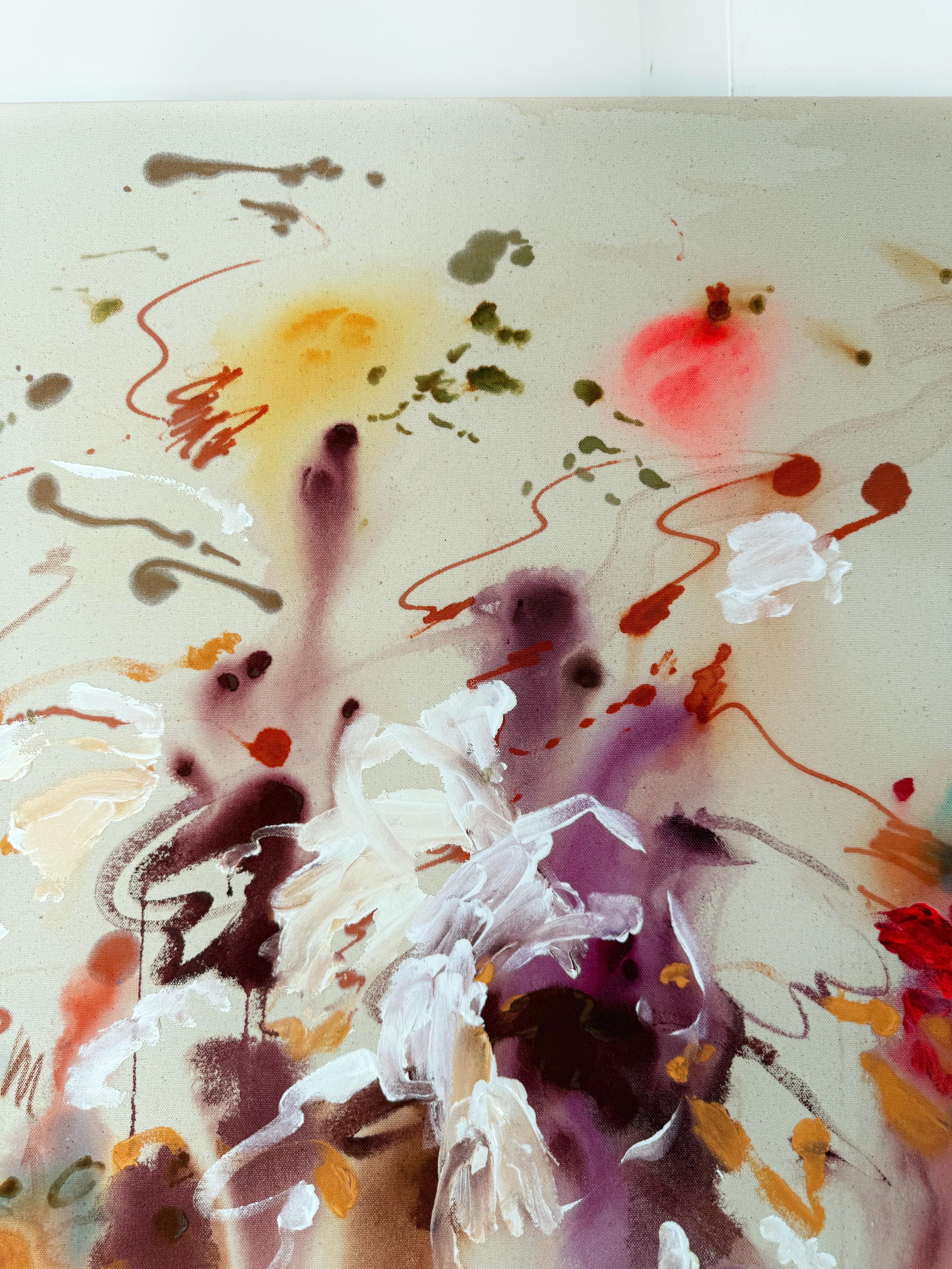 ABSTRACT Opera d'arte Colori Canada Contemporanea Celia Lees 2025 NUOVO in vendita 4