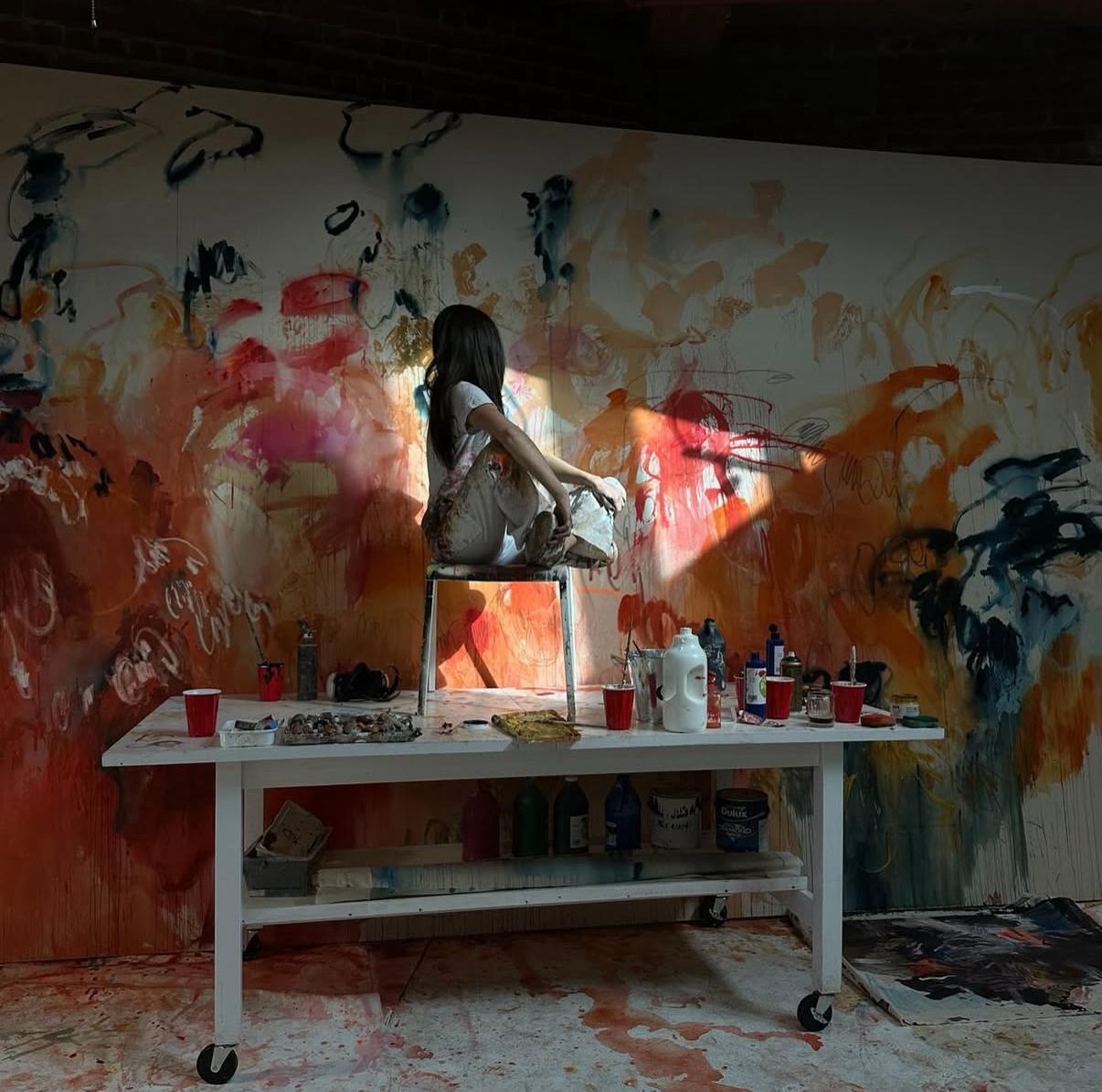 ABSTRACT Opera d'arte Colori Canada Contemporanea Celia Lees 2025 NUOVO in vendita 6