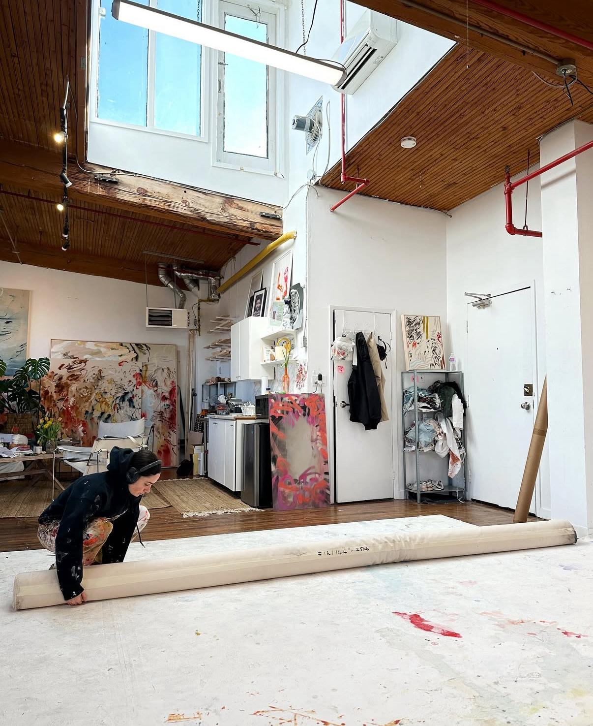 ABSTRACT Opera d'arte Colori Canada Contemporanea Celia Lees 2025 NUOVO in vendita 7