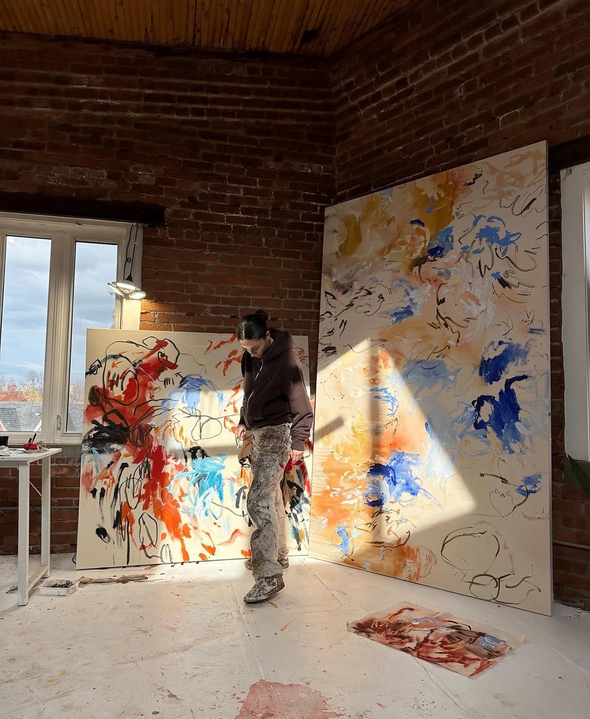 ABSTRACT Opera d'arte Colori Canada Contemporanea Celia Lees 2025 NUOVO in vendita 8