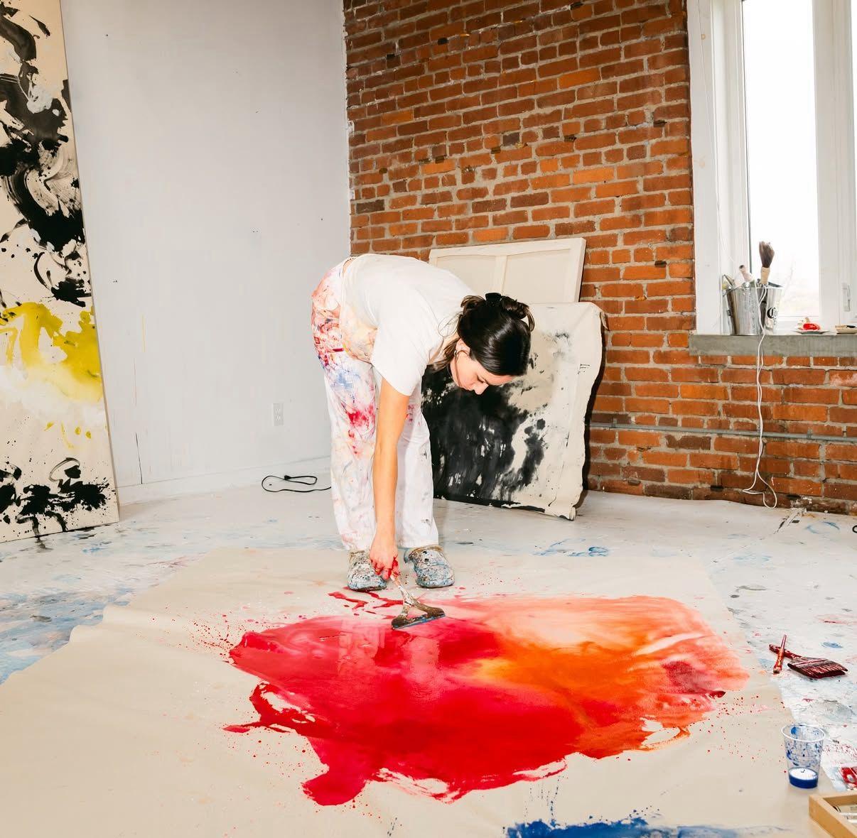 ABSTRACT Artwork Colors Raw Canada Contemporary Celia Lees 2025 NEW For Sale 8