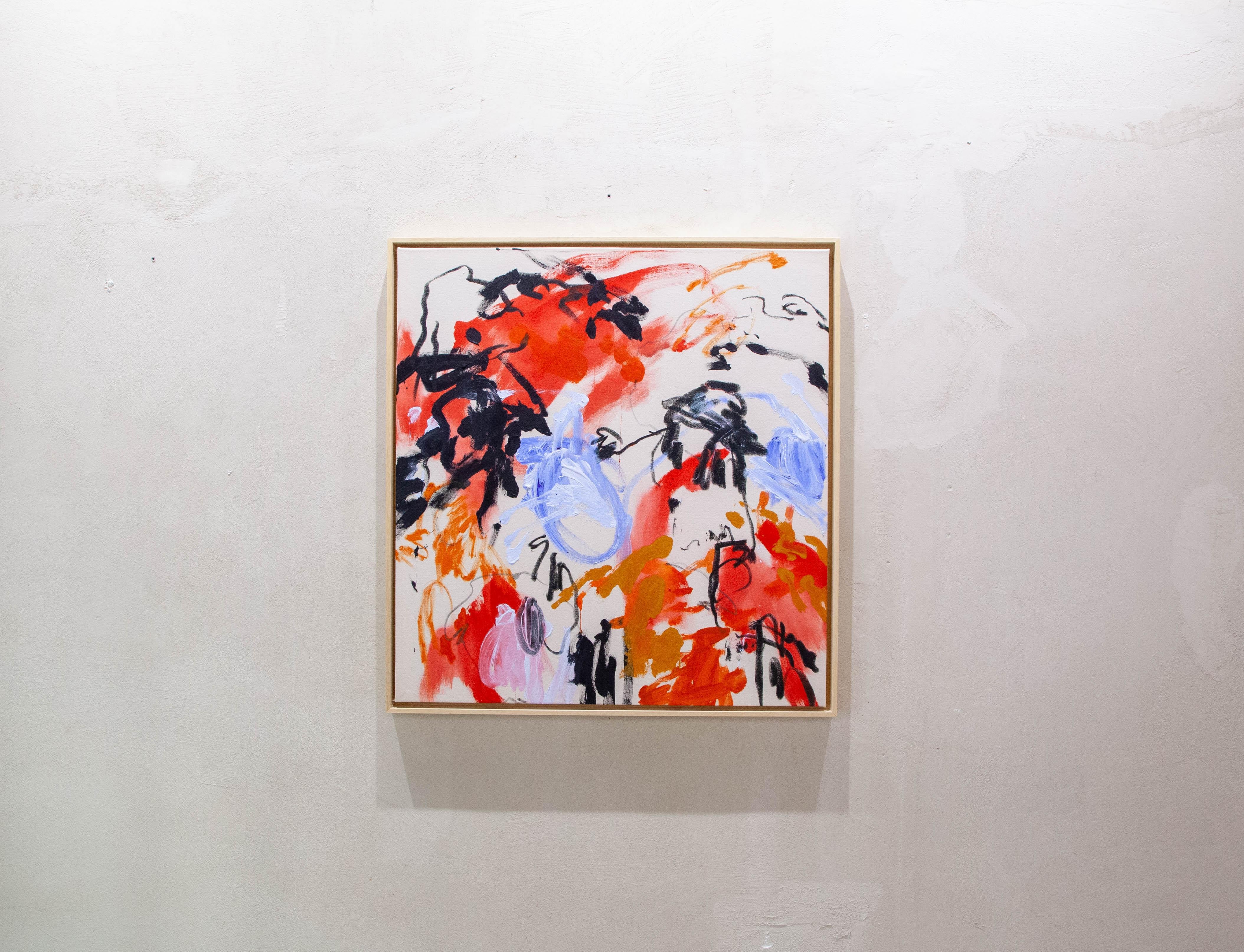ABSTRACT Artistics Colors Red Black Canada dell'artista contemporanea Celia Lees 2024 in vendita 6