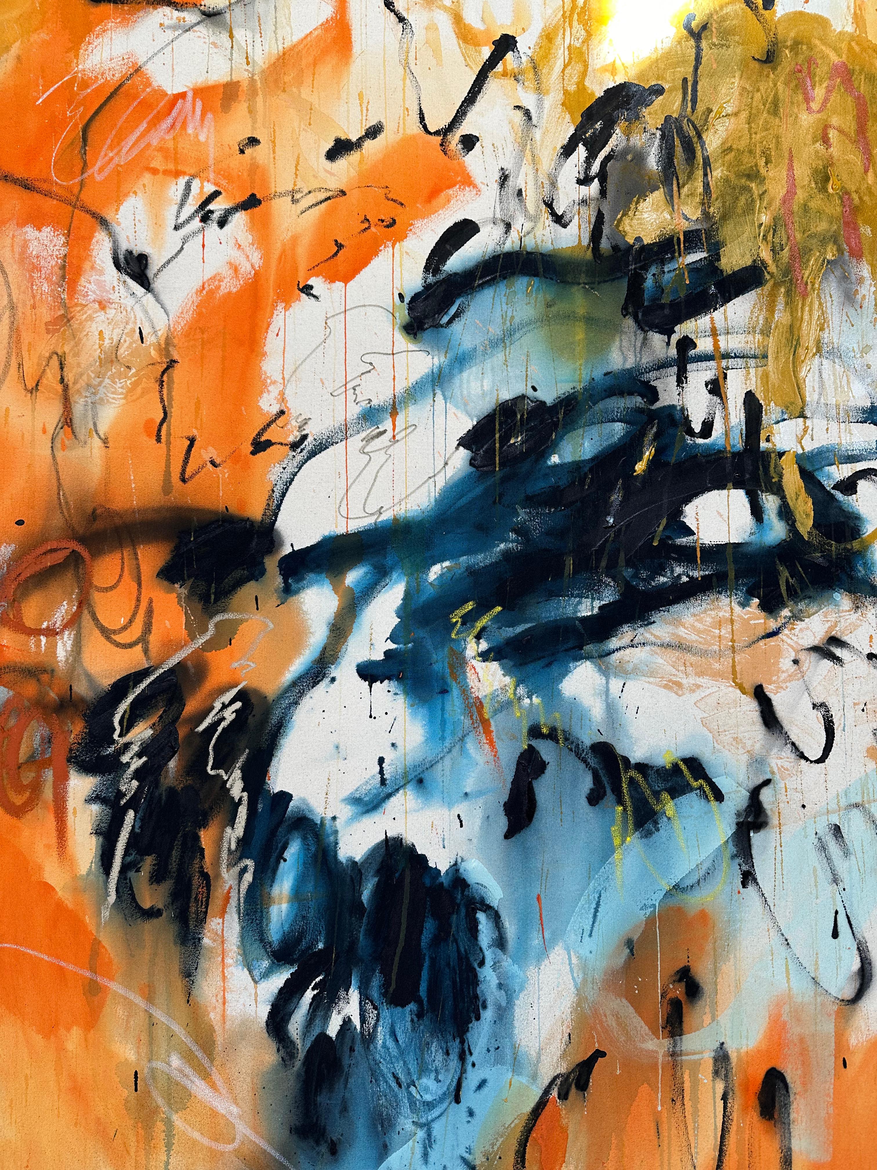 ABSTRACT  Color Lines - opera d'arte di Celia Lees, contemporanea di AM Contemporary in vendita 1