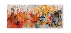 ABSTRACT  Color Lines Artwork by Big Dimensions Contemporary Celia Lees