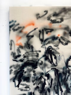 ABSTRACT Dark Lines Artwork by Contemporary Artist Celia Lees 2024