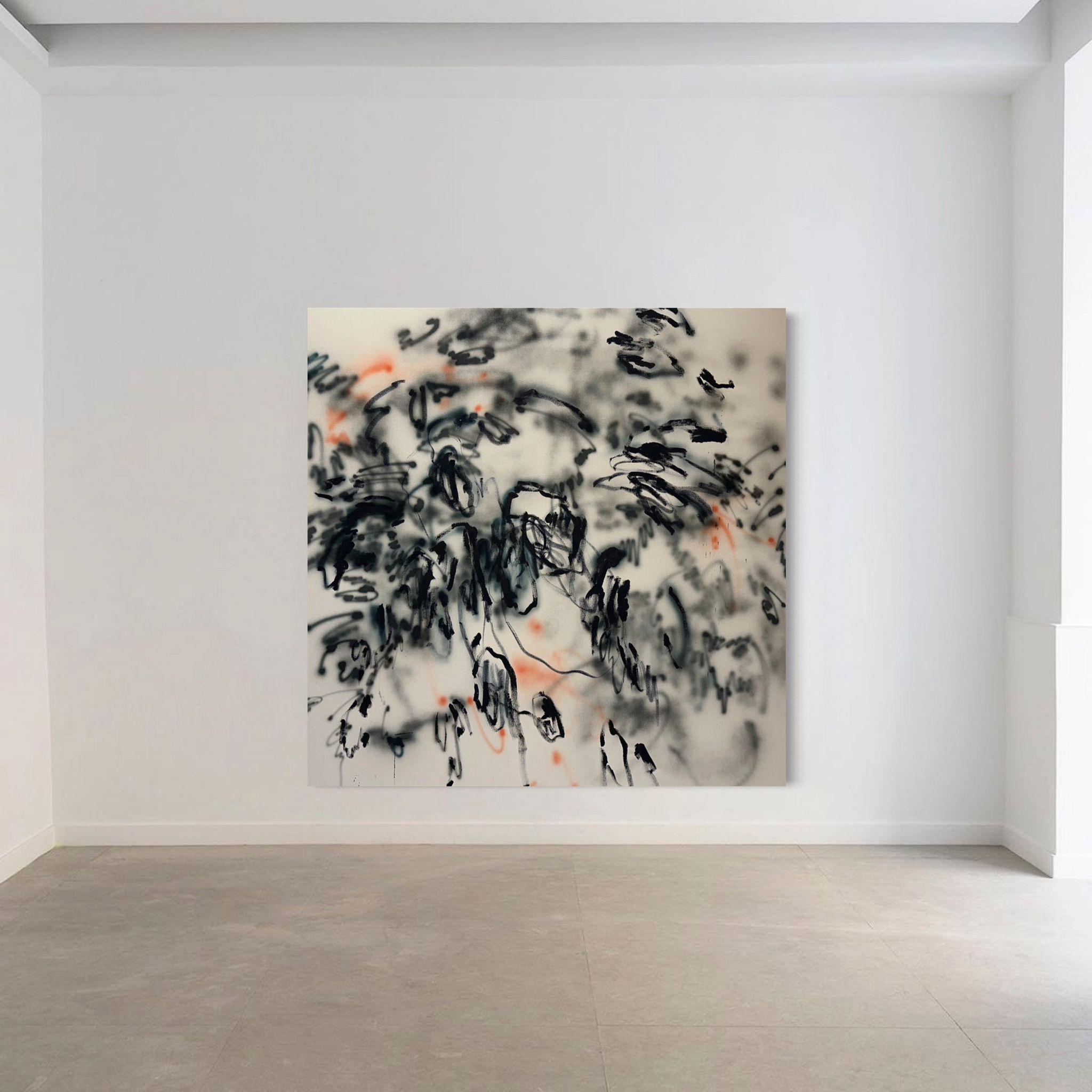 ABSTRACT Dark Lines Artwork by Contemporary Artist Celia Lees 2024 5
