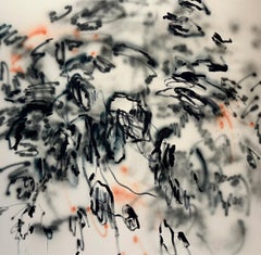 ABSTRACT Dark Lines Artwork by Contemporary Artist Celia Lees 2024