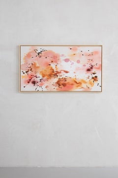Celia Lees — Abstract Painting with Soft Pink and Ochre Tones
