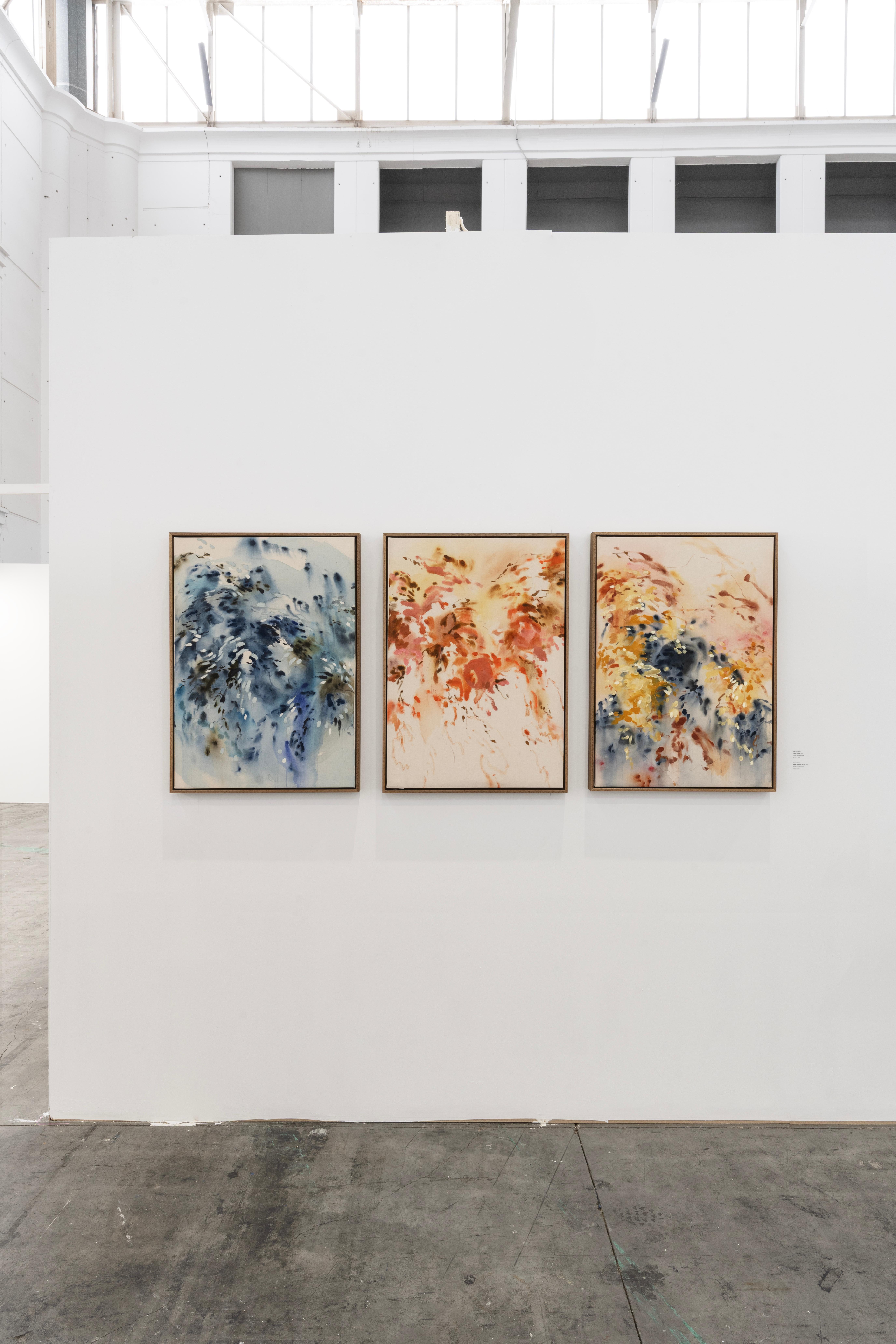 Celia Lees, Ohne Titel II, 2025 - Abstrakte Malerei in Korallen-, Rosa- und Erdtönen im Angebot 4