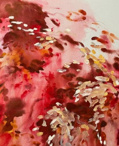 Mulberry Tree II” by Celia Lees, 2025 — Warm Abstract Composition in Red Ochre