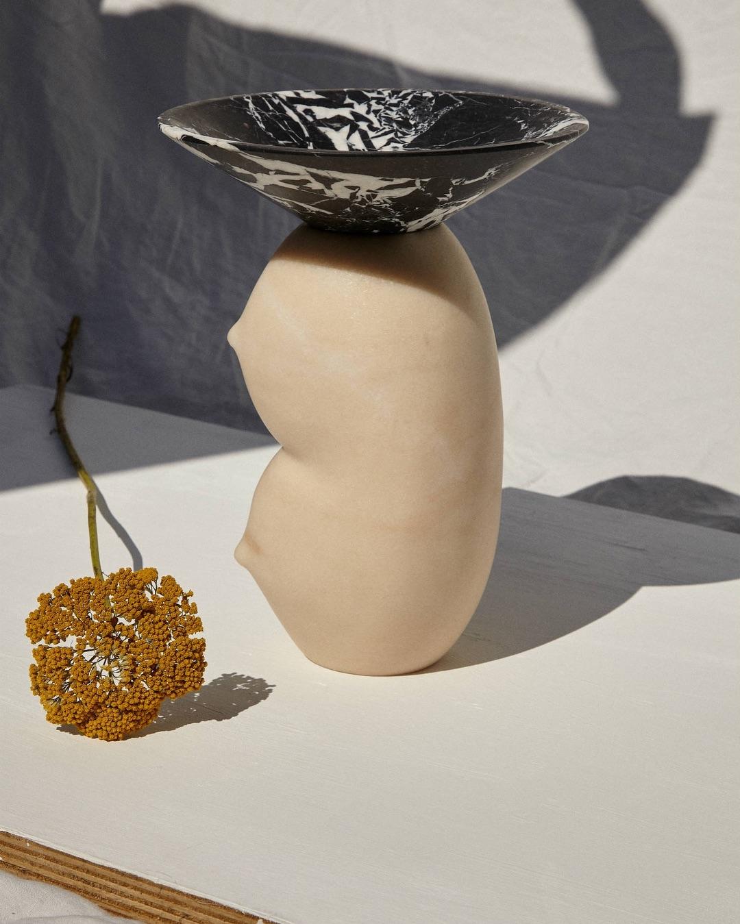 Celia, Marble Contemporary Vase, Valentina Cameranesi 5